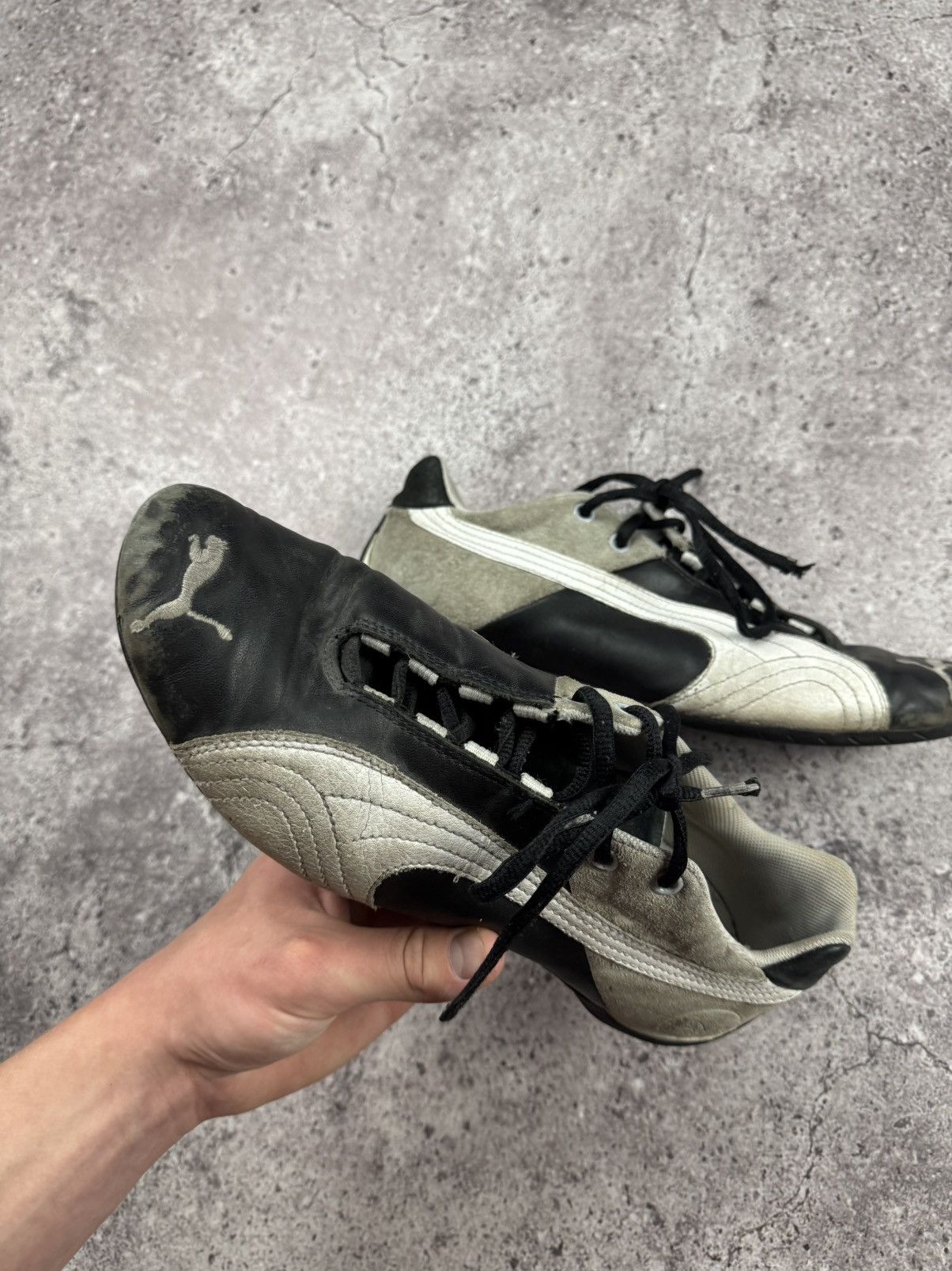 Puma Vintage Puma Y2K opium Blokecore suede sneakers Trashed Size US 10 / EU 43 - 11 Thumbnail