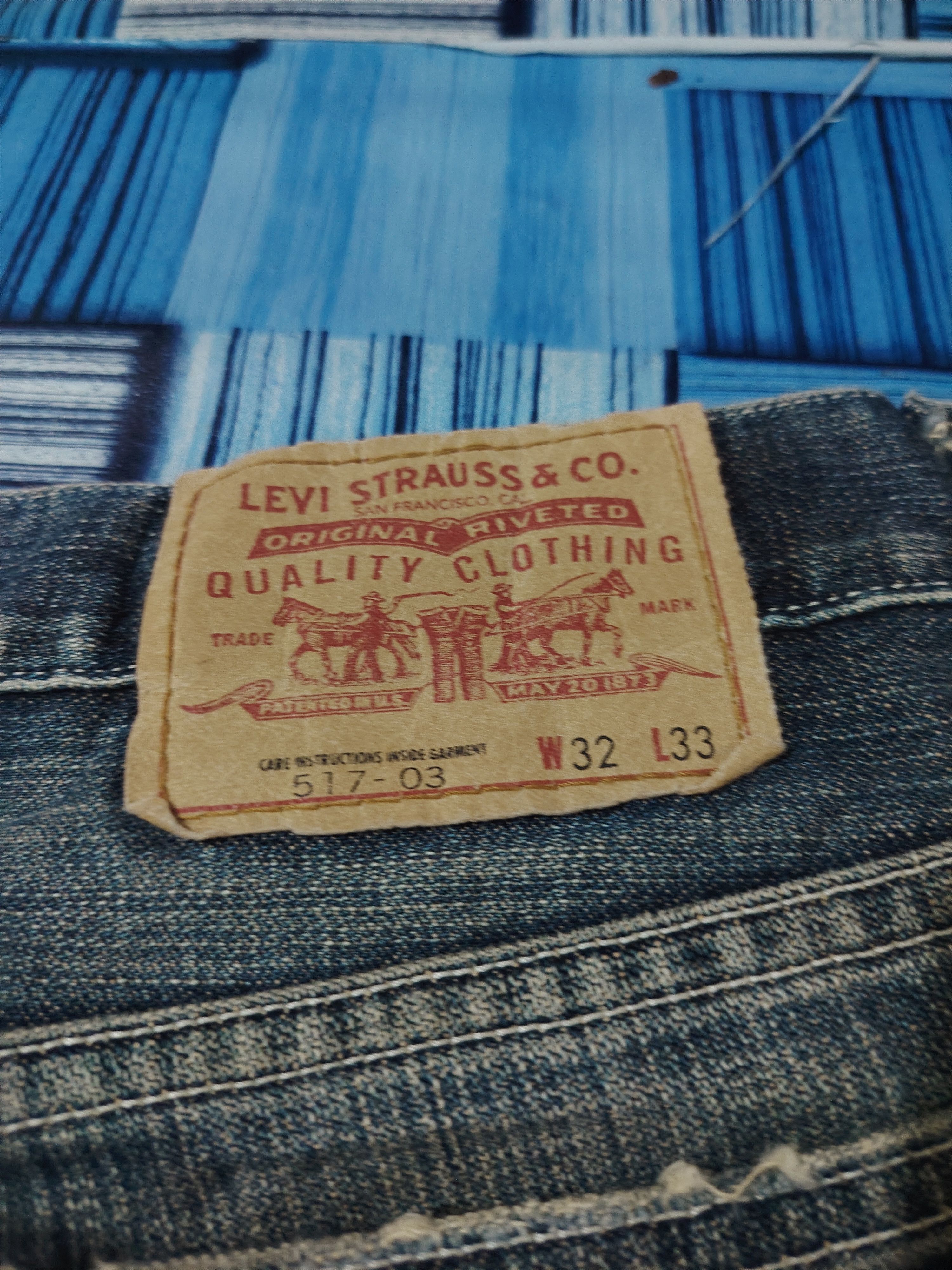 Vintage Distressed Levi's Flared Japan Jeans Size US 31 - 14 Thumbnail