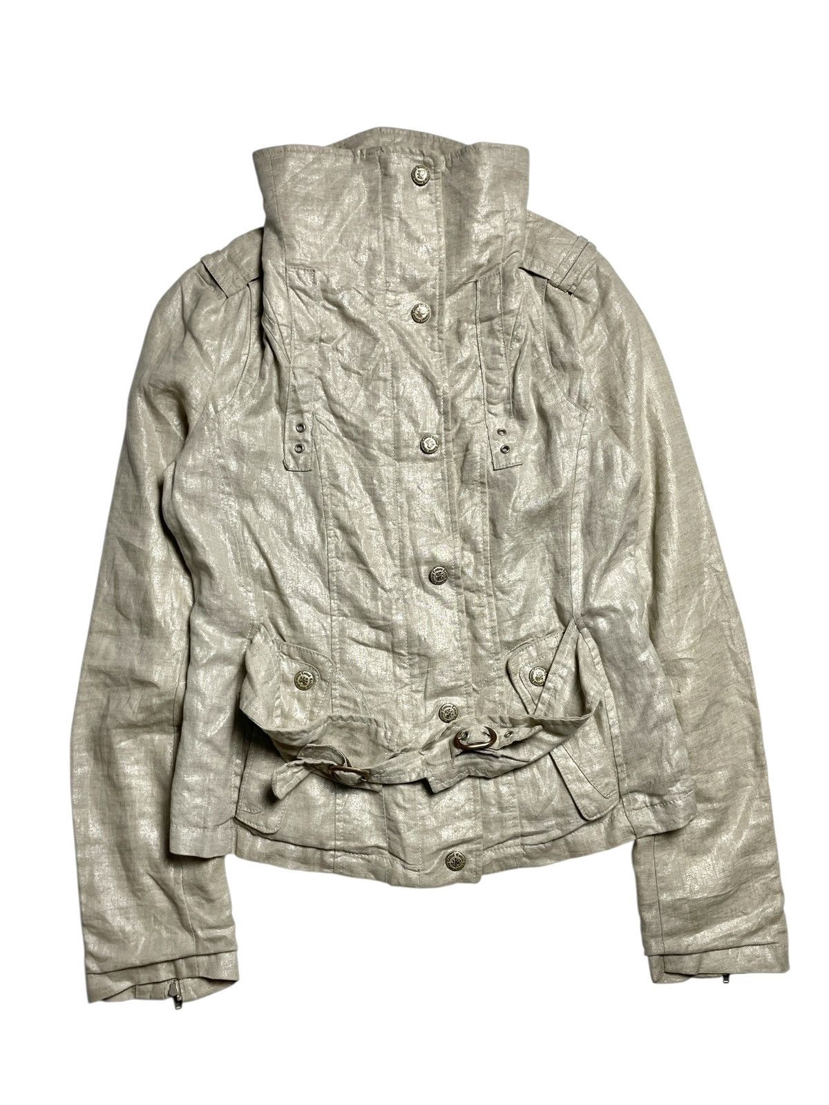 If Six Was Nine 2000’s Cocktail - Vkei Style Linen Jacket Size US S / EU 44-46 / 1 - 1 Thumbnail