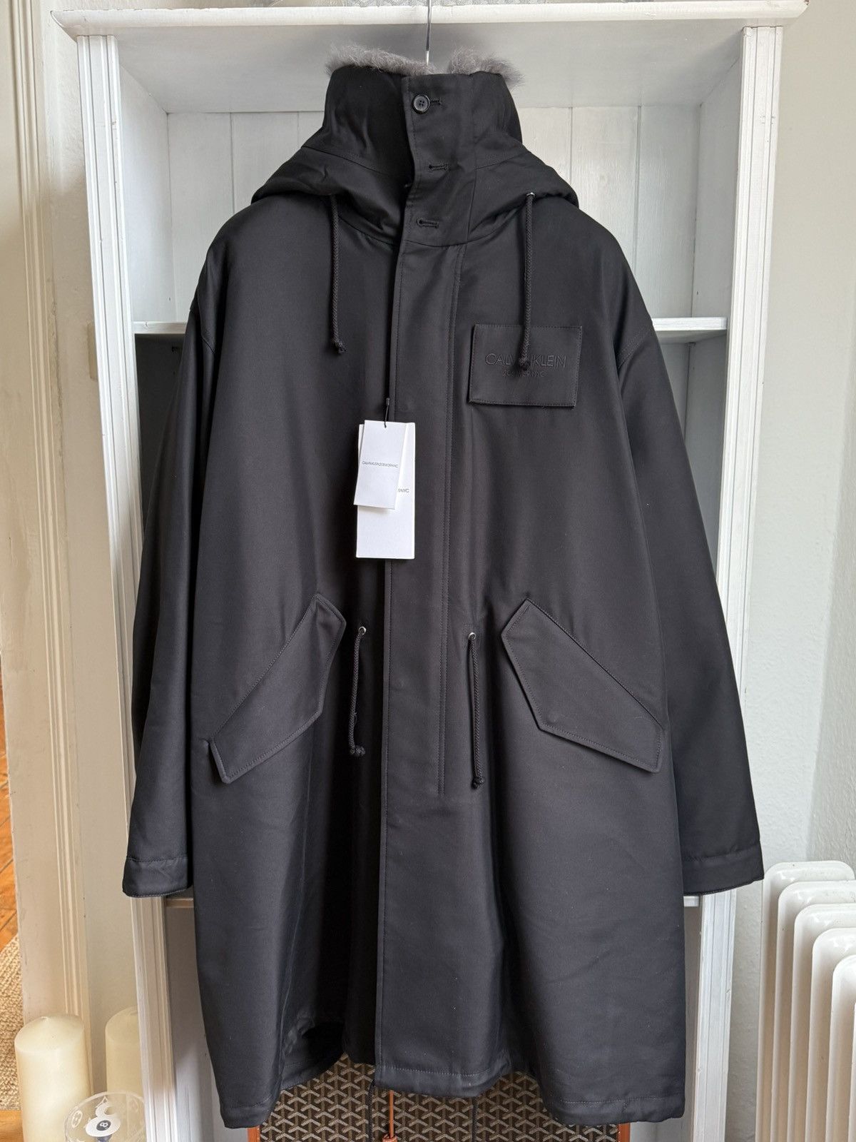 Raf Simons $5000 RAF Simons CK205 Silk Lined Parka 46 M BNWT Size US M / EU 48-50 / 2 - 2 Thumbnail