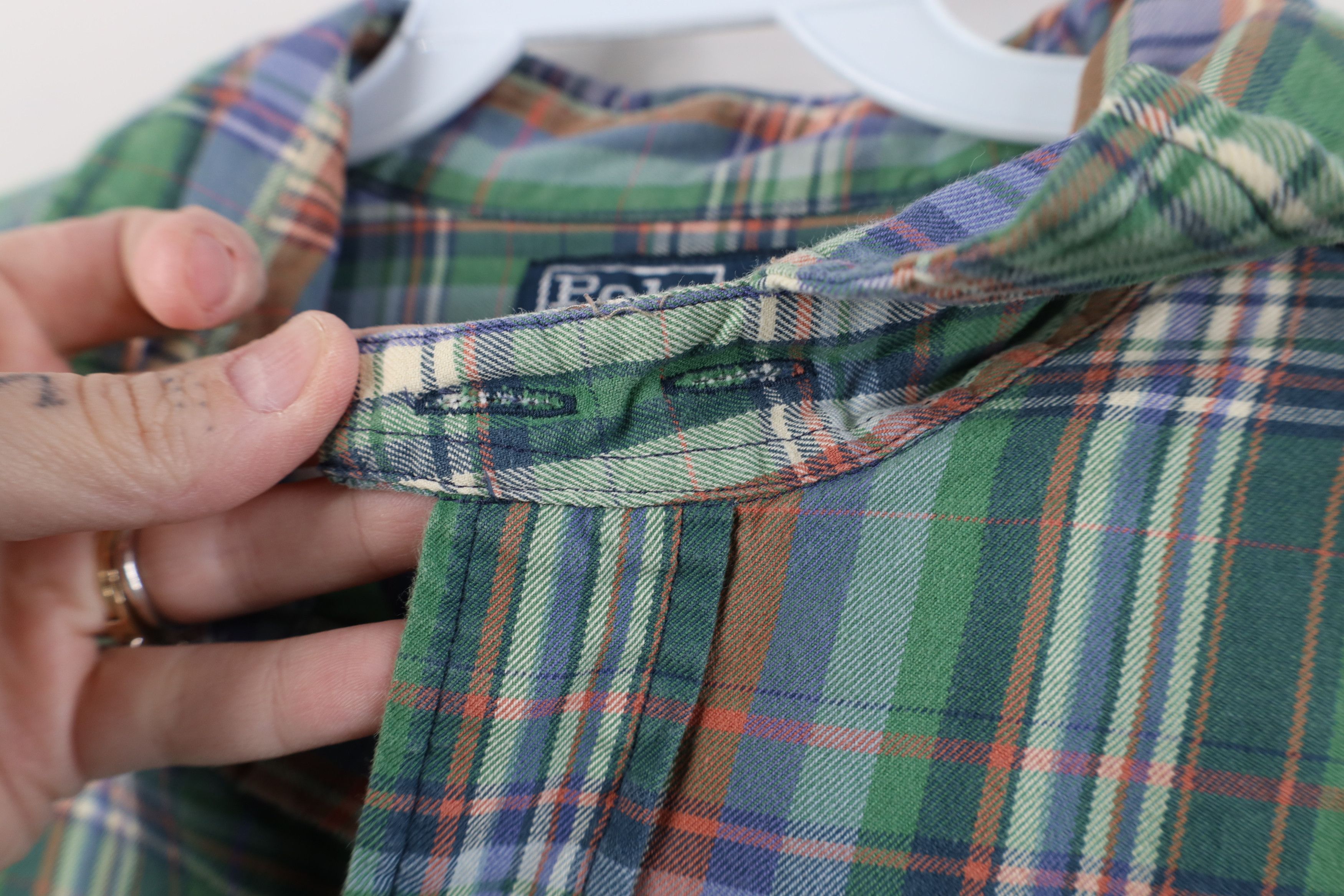 Ralph Lauren Vintage 90s Ralph Lauren Madras Plaid Flannel Button Shirt Size US M / EU 48-50 / 2 - 11 Thumbnail