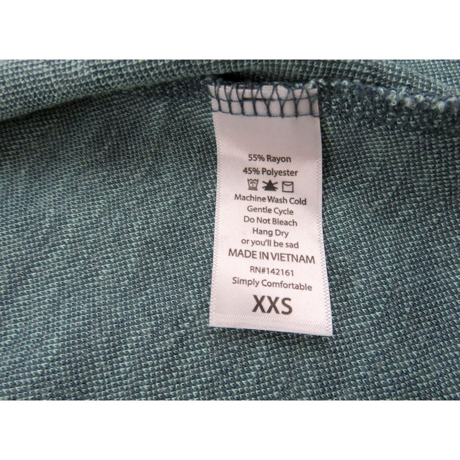 Vintage VINTAGE LuLaRoe Jacquard Carly Dress 2XS Blue Mint Green High Low Stretch Womens Sz 2XS Size XXS / US 00 / IT 34 - 6 Thumbnail