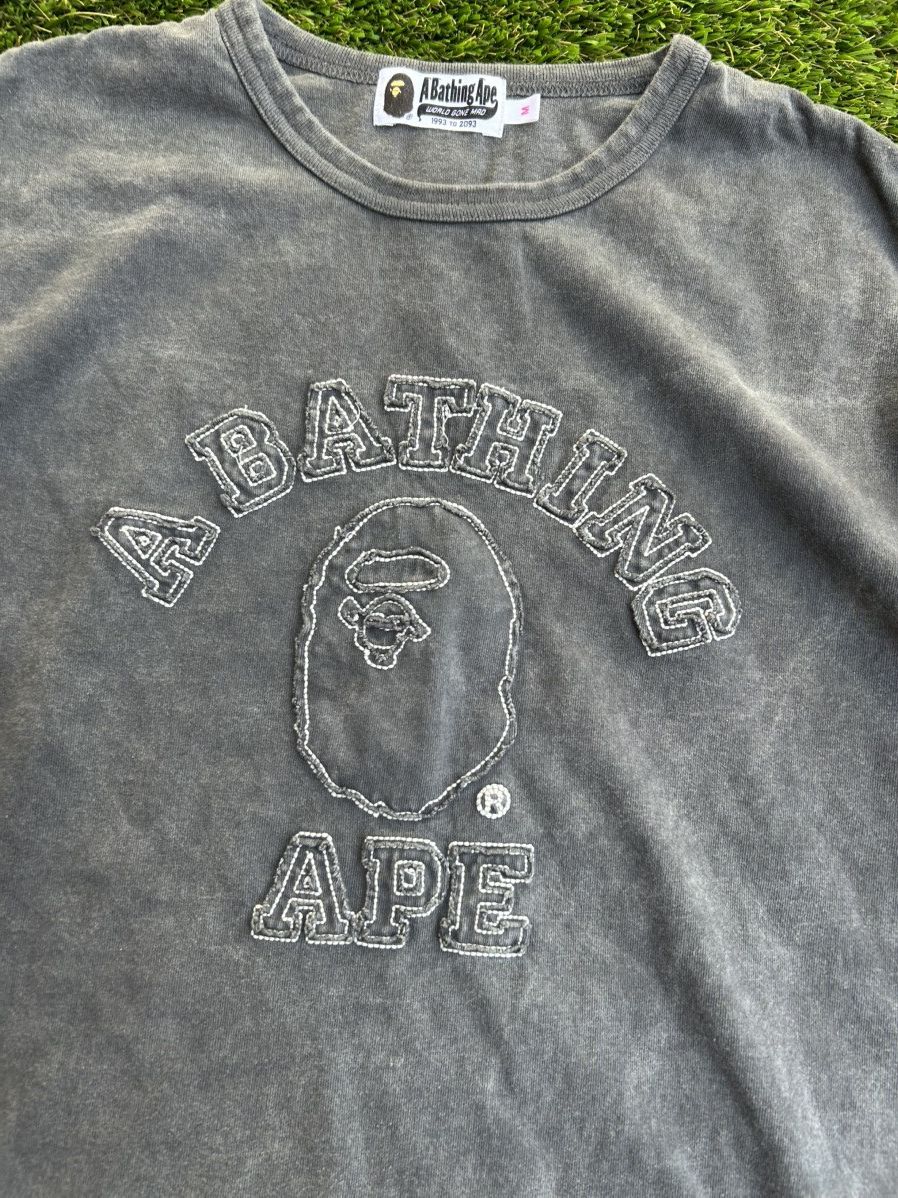 Bape BAPE College Over Pigment Dyed Cutout Oversized Tee Size M / US 6-8 / IT 42-44 - 3 Thumbnail