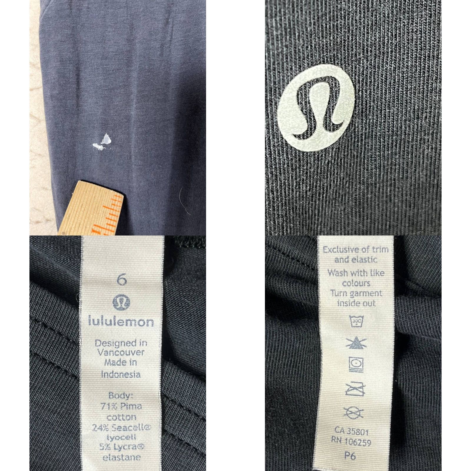 Lululemon Lululemon Align Leggings Pants Black 6 Pockets High Rise Skinny Ankle Women Activewear Moisture Wicking Stretch Gym Yoga with Paint Stains Size 28" / US 6 / IT 42 - 9 Thumbnail