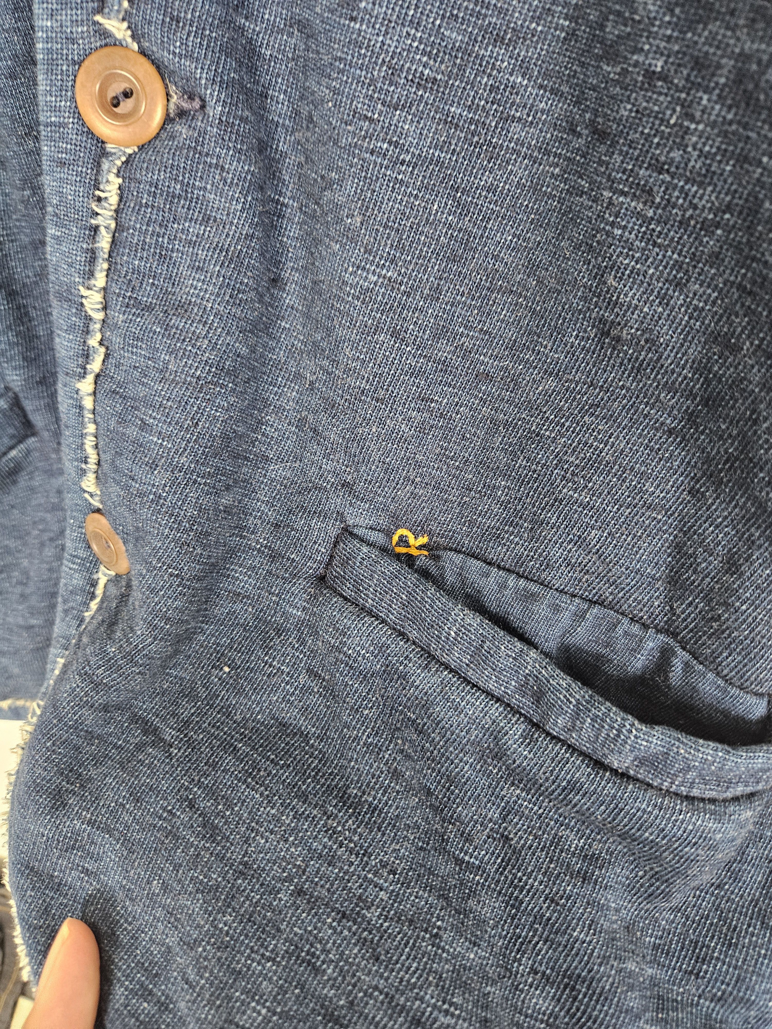 45rpm Vintage R By 45rpm Indigo Button Up Coat Jacket Sweater Size US L / EU 52-54 / 3 - 6 Thumbnail