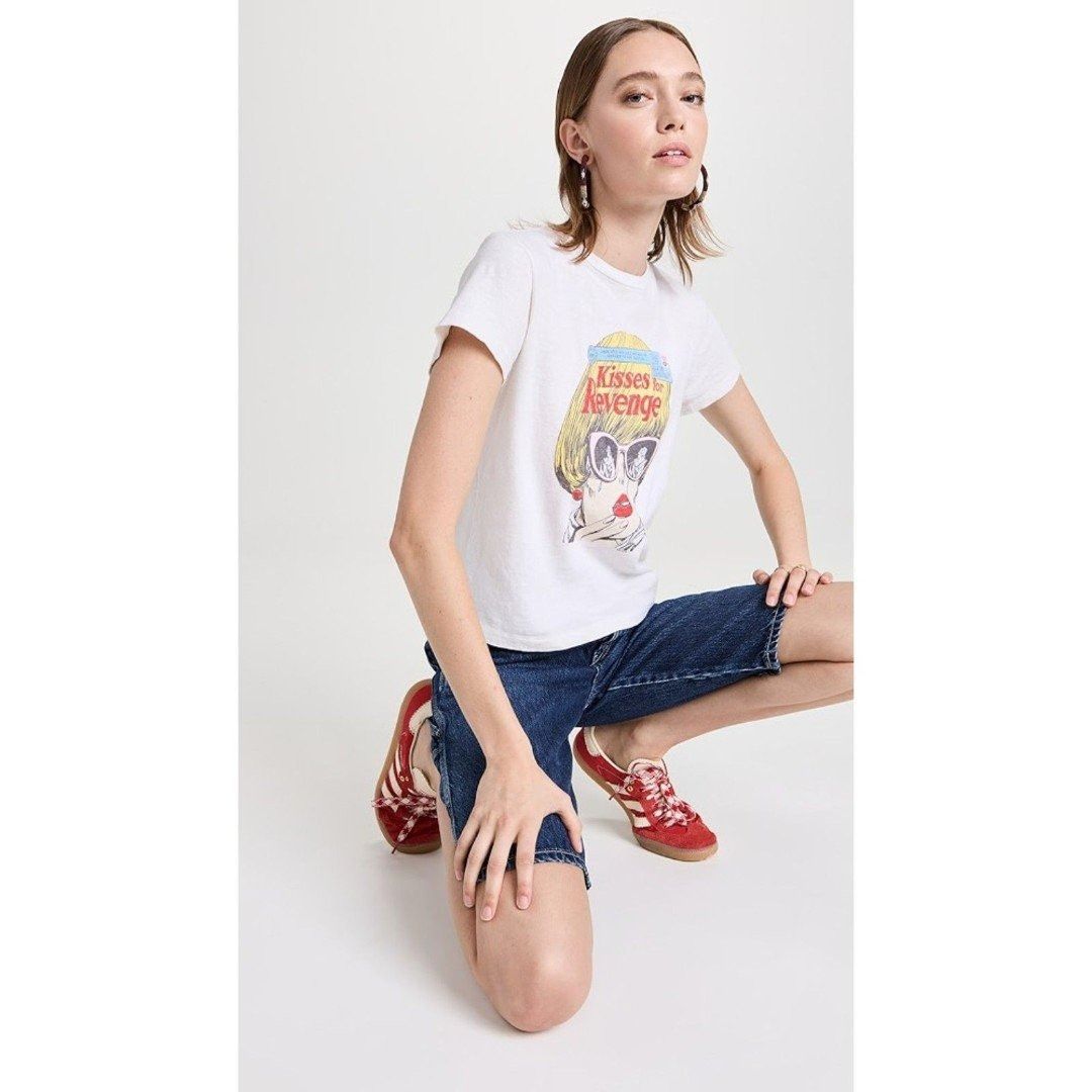 RE/DONE RE/DONE Kisses for Revenge Graphic Retro 70's Loose Tee Vint Size XS / US 0-2 / IT 36-38 - 11 Thumbnail