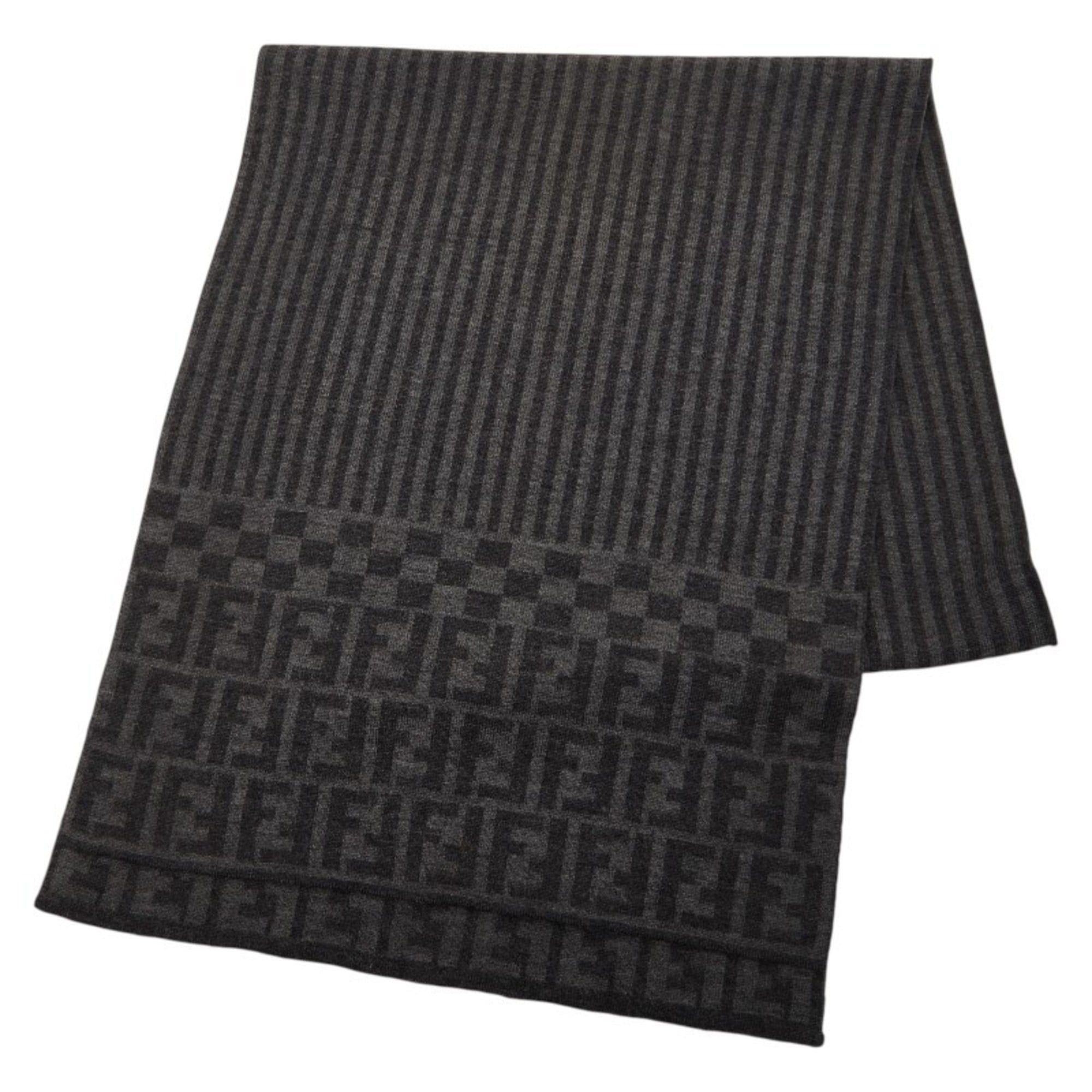 Fendi Fendi Zucca Scarf, Gray, Women's FENDI Size ONE SIZE - 1 Thumbnail