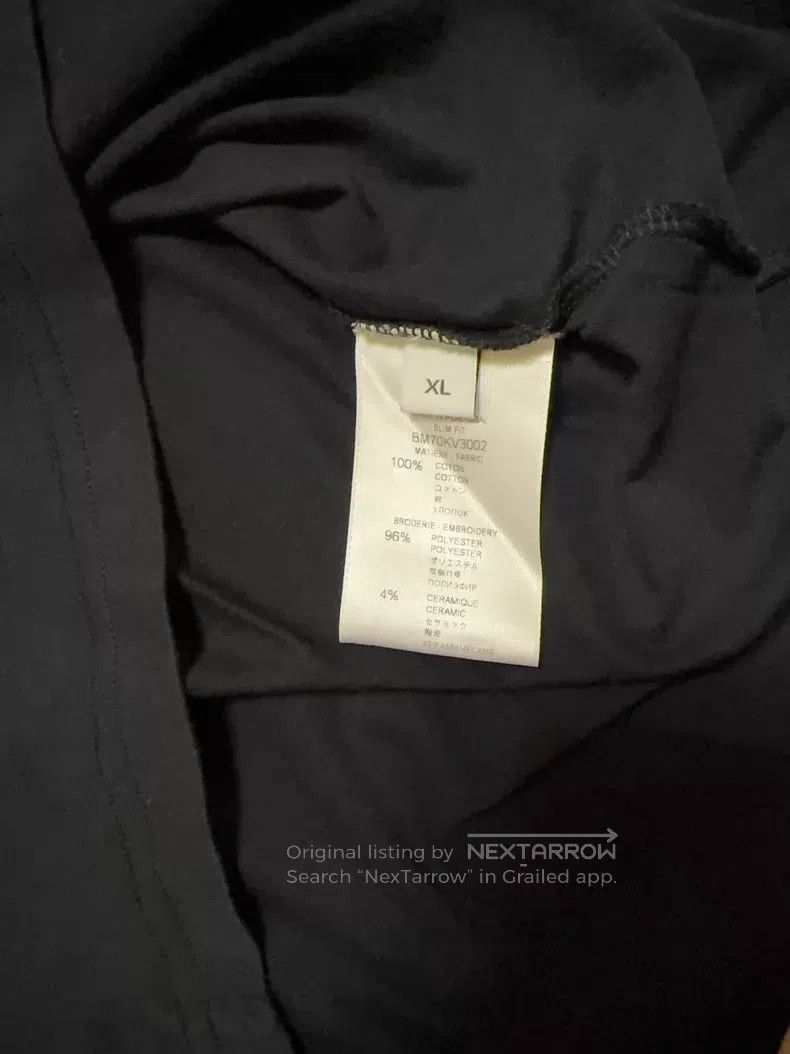 Givenchy Givenchy Black and White Striped Letter Logo Short Sleeve Size US XL / EU 56 / 4 - 4 Thumbnail