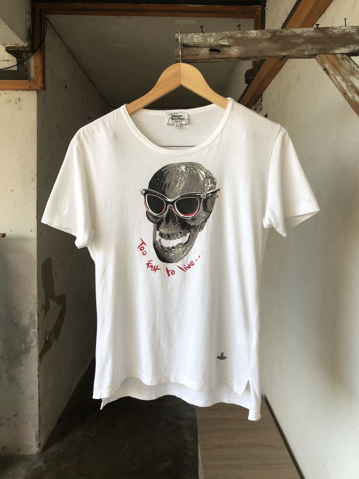 Vivienne Westwood Rare❗️Vivienne Westwood Skull Printed Short Sleeve T-shirt Size M / US 6-8 / IT 42-44 - 2 Thumbnail
