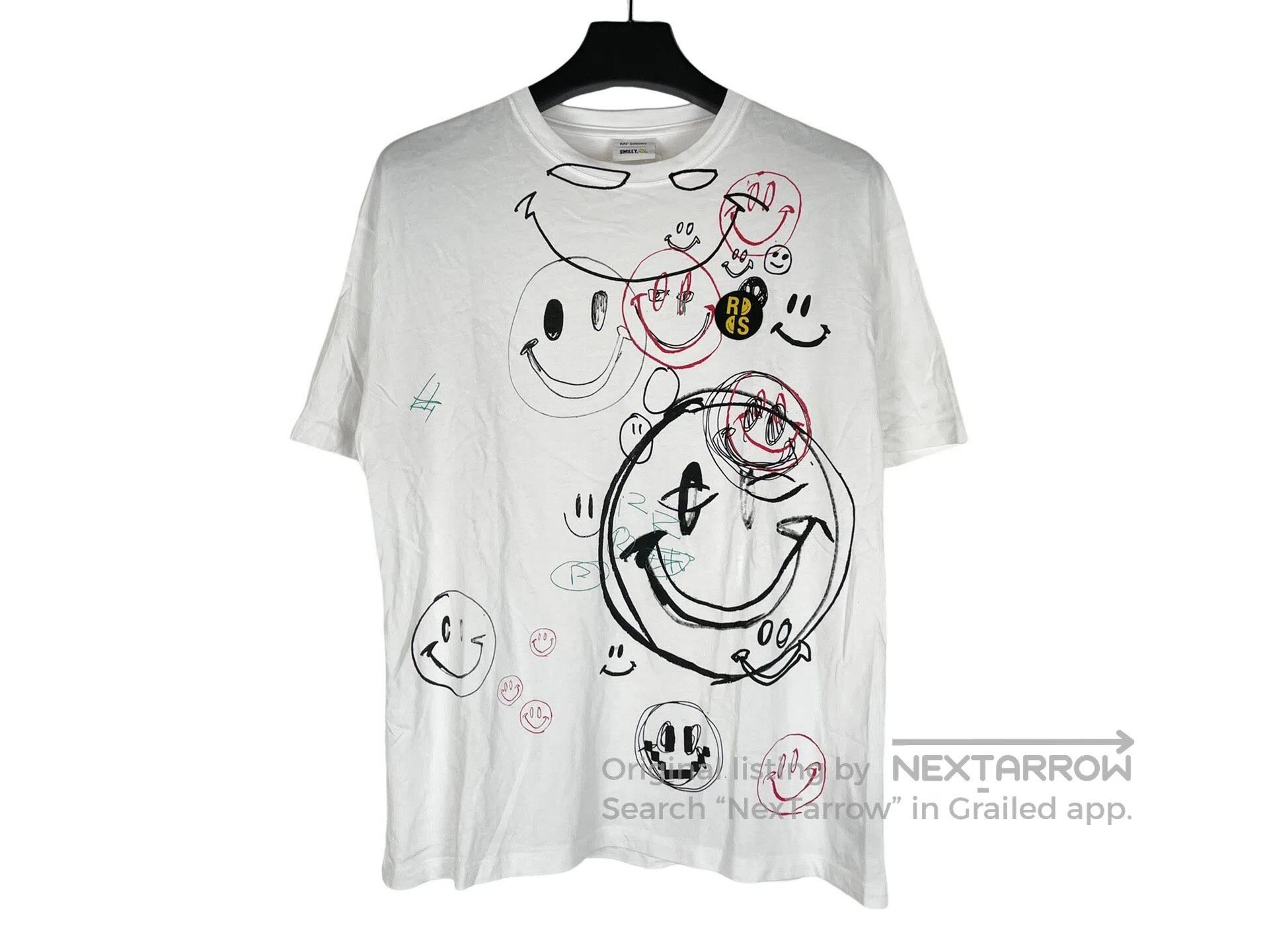 Raf Simons Raf Simons Smiley Face Graffiti Short Sleeve Size US S / EU 44-46 / 1 - 1 Thumbnail