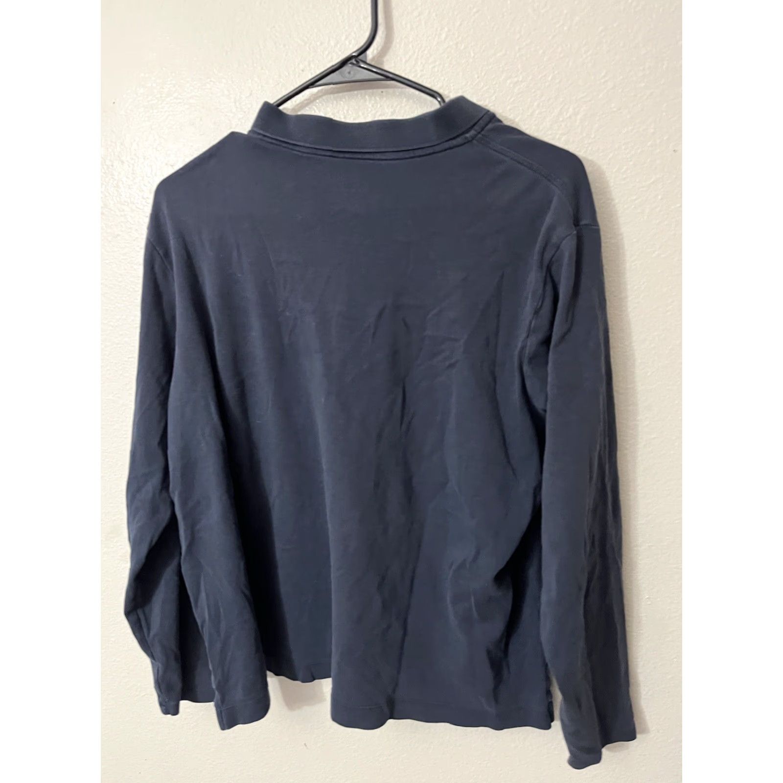 Lands' End Lands' End Polo Shirt Men’s XL Blue White Striped Cotton Blend Classic Preppy Golf Casual Modern Fit Mens Size US XL / EU 56 / 4 - 3 Thumbnail