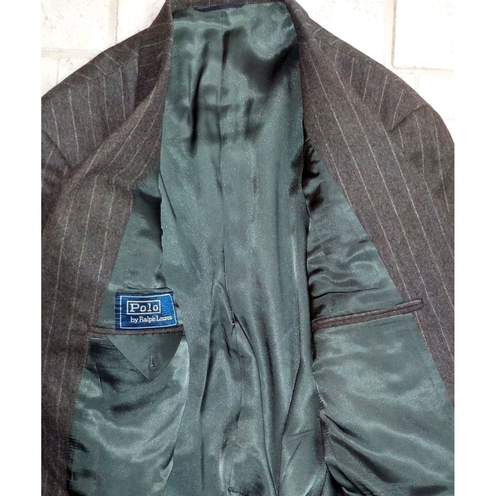 Polo Ralph Lauren VTG Polo Ralph Lauren Pinstriped Blazer 2 Button Gray 41R Made in USA Mens Blazer Wool 100% Redefined Size 41 Size US L / EU 52-54 / 3 - 5 Thumbnail