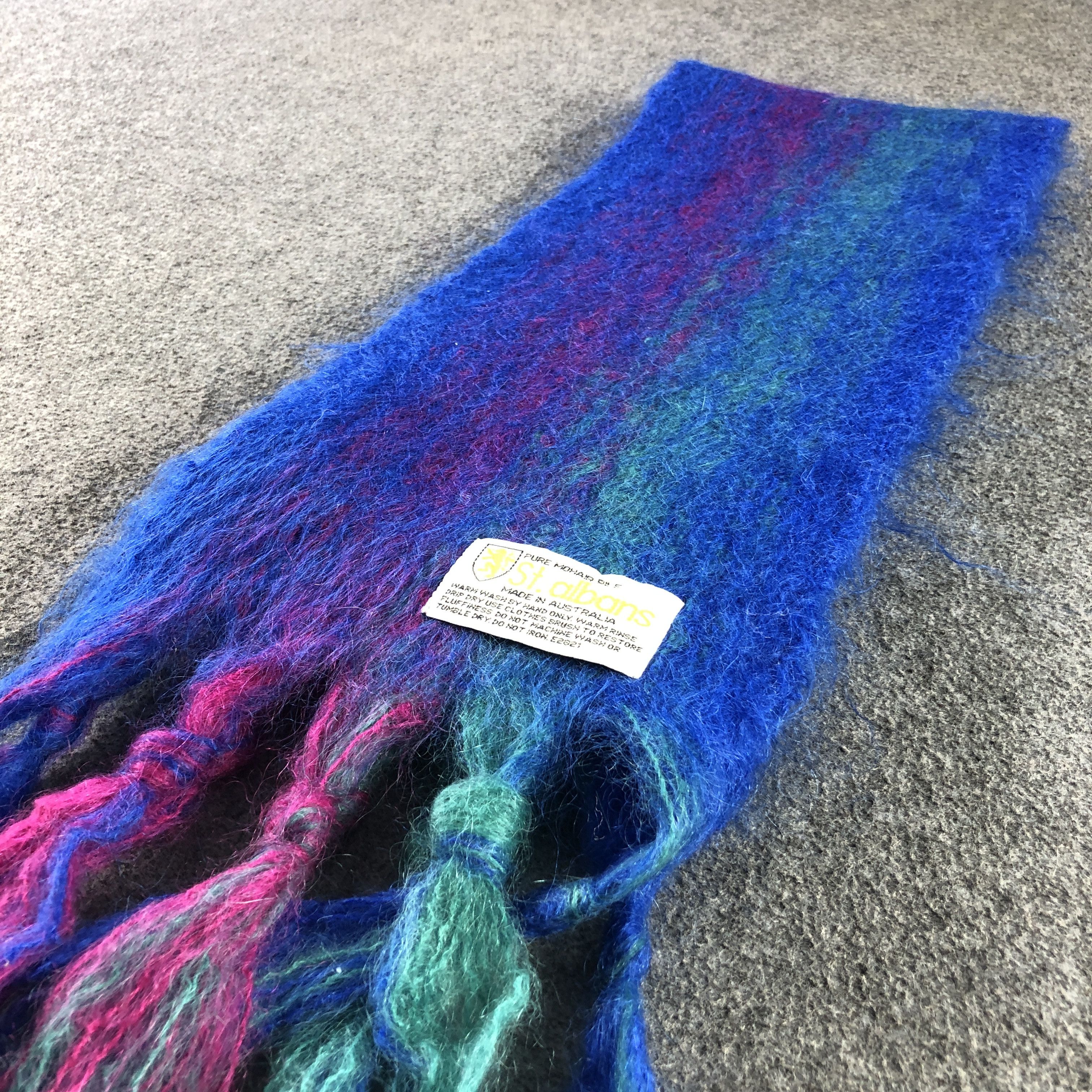 Vintage St Albans Mohair Scarf Muffler Neckwear V2925 Size ONE SIZE - 3 Thumbnail