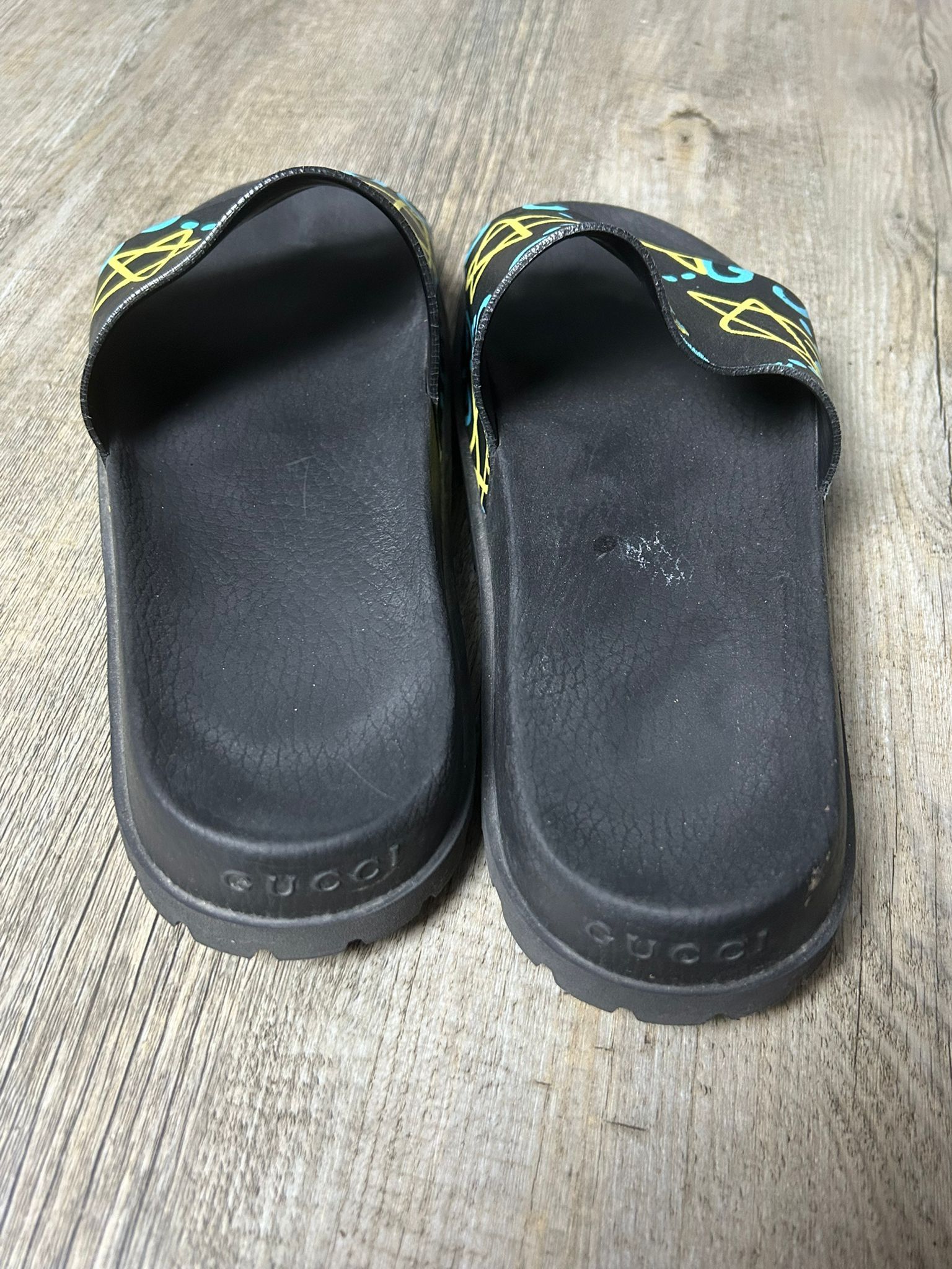 Gucci 2017 Gucci Ghost Slide 'Star Print Blue' Size US 8 / EU 41 - 3 Thumbnail