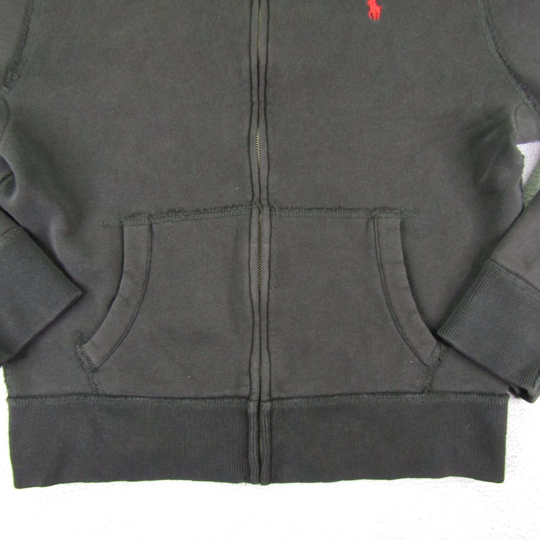 Polo Ralph Lauren VINTAGE Polo Ralph Lauren Jacket Men L Black Full Zip Bomber - Polo Logo, Knit, Casual Outerwear, 90s-2000s, Mens Size Large Size US L / EU 52-54 / 3 - 4 Thumbnail