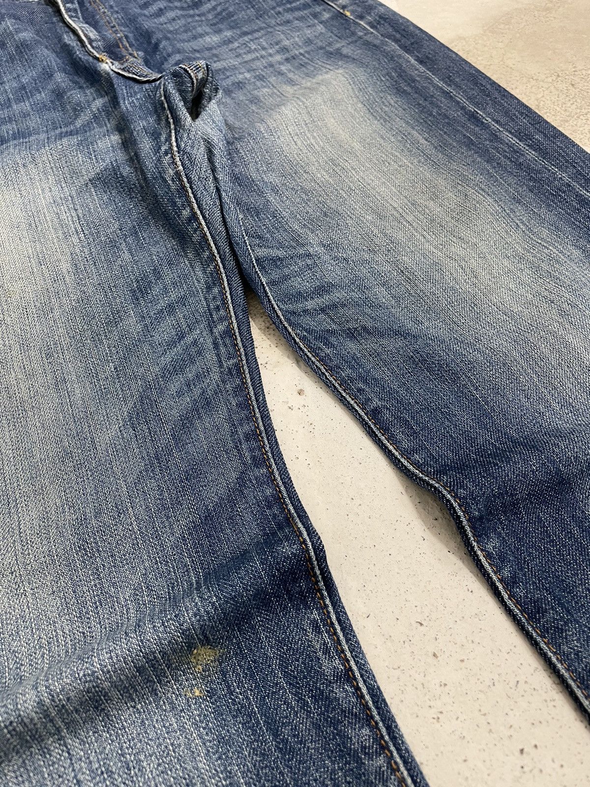NANO universe × Number (N)ine Nano Universe Serge Denime Whiskering Denim Pants (AB24) Size US 33 - 7 Thumbnail