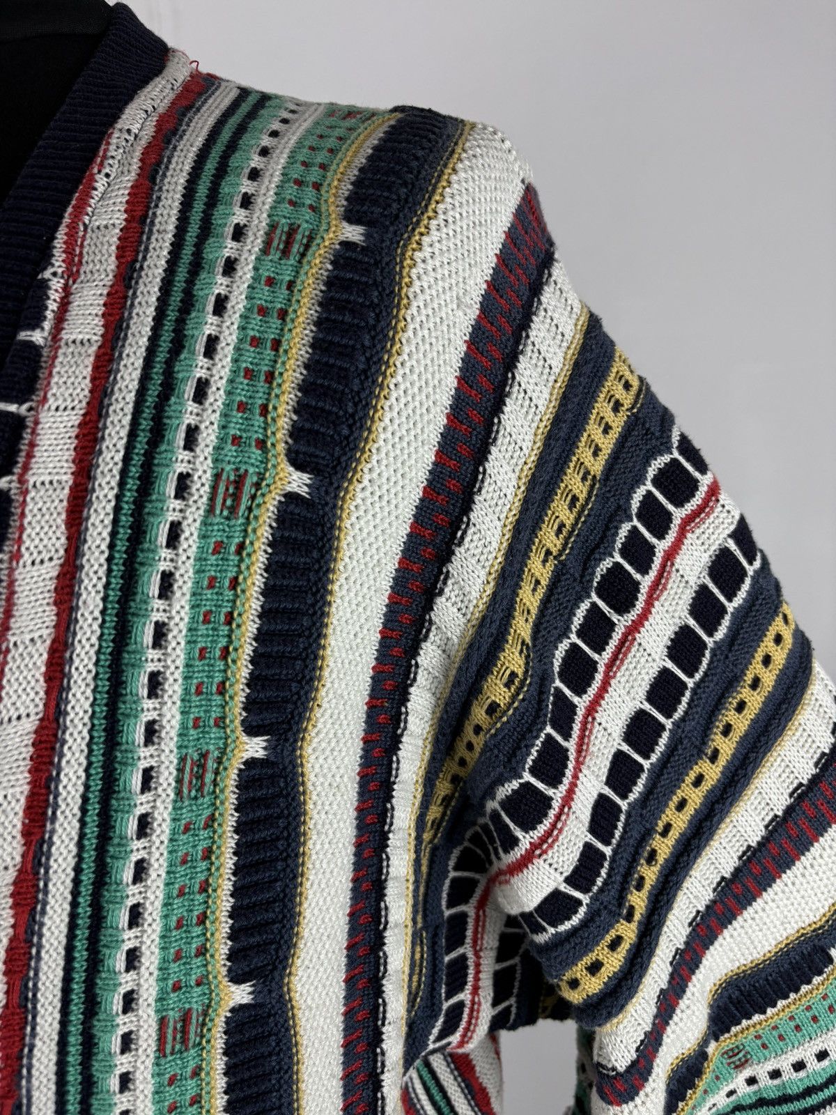 Coogi Rare 80's Archive Hand Knit Cardiagn Biggie Cosby Cable Pullover Jumper Sweater Jacket Size US L / EU 52-54 / 3 - 10 Thumbnail