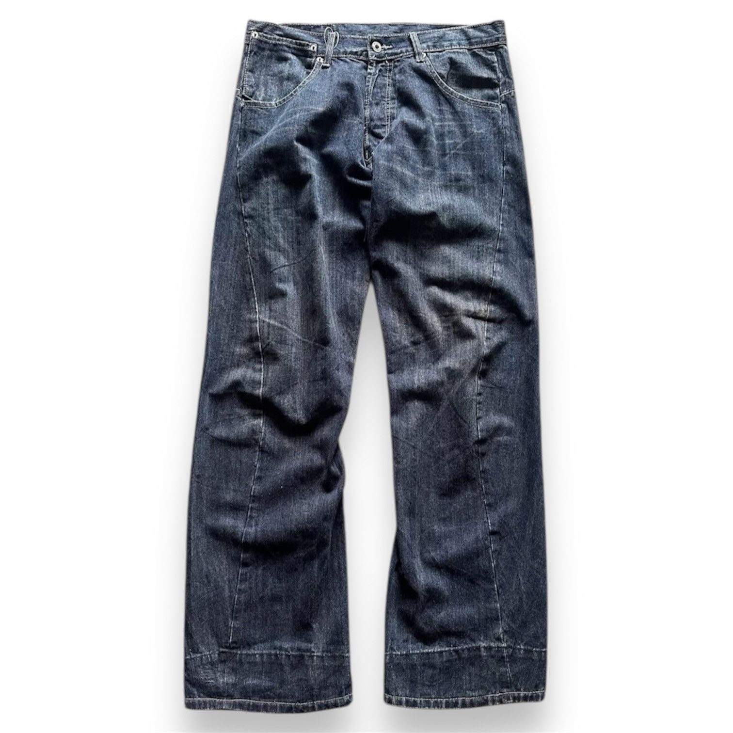 Japanese Brand 2000s Diesel Ifsix Twisted Wash Jeans y2k Lgb Size US 34 / EU 50 - 1 Thumbnail