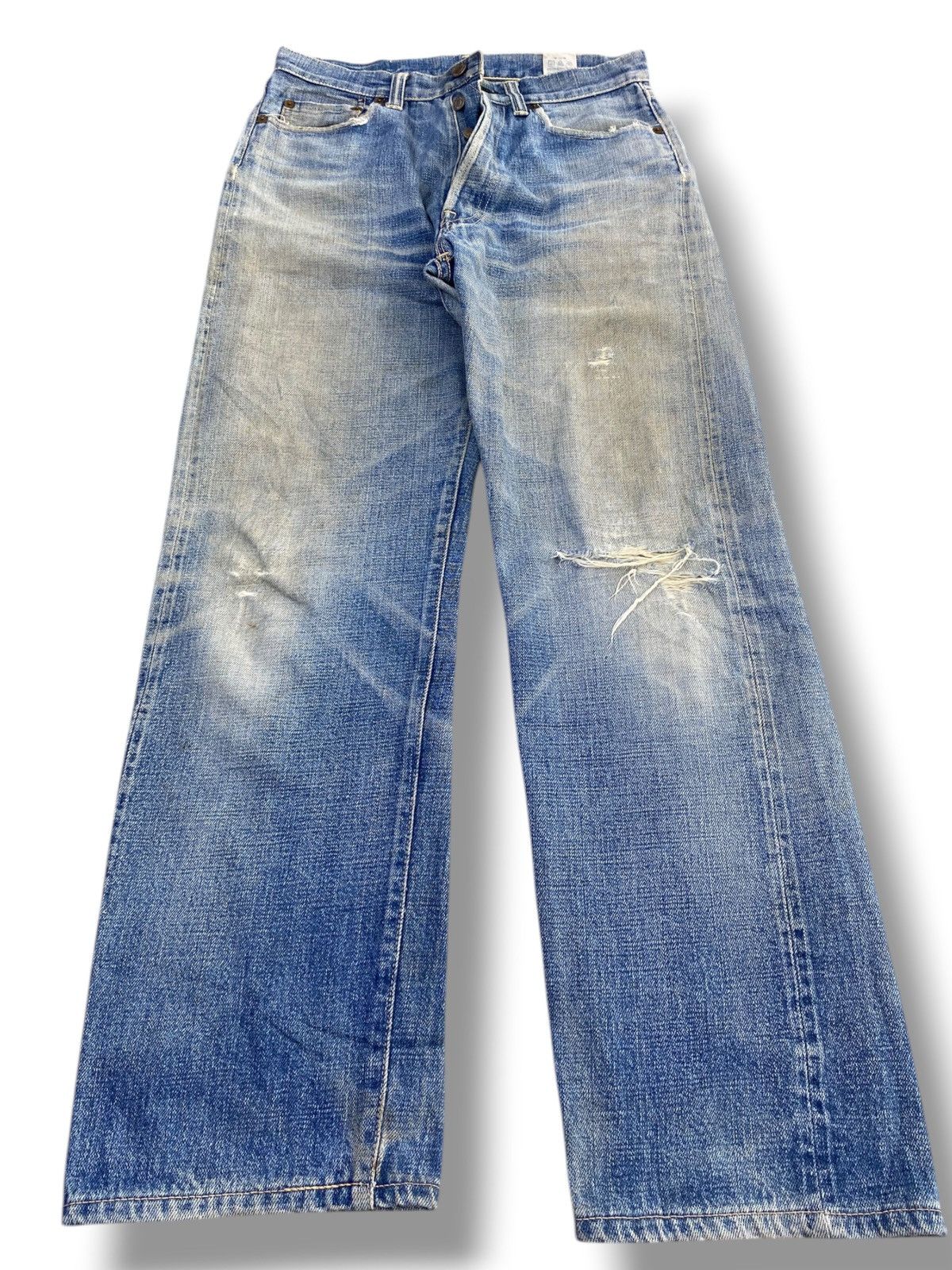 Japanese Brand Japanese Brand Faded Wash Style Ripped Jeans Size US 28 / EU 44 - 1 Thumbnail