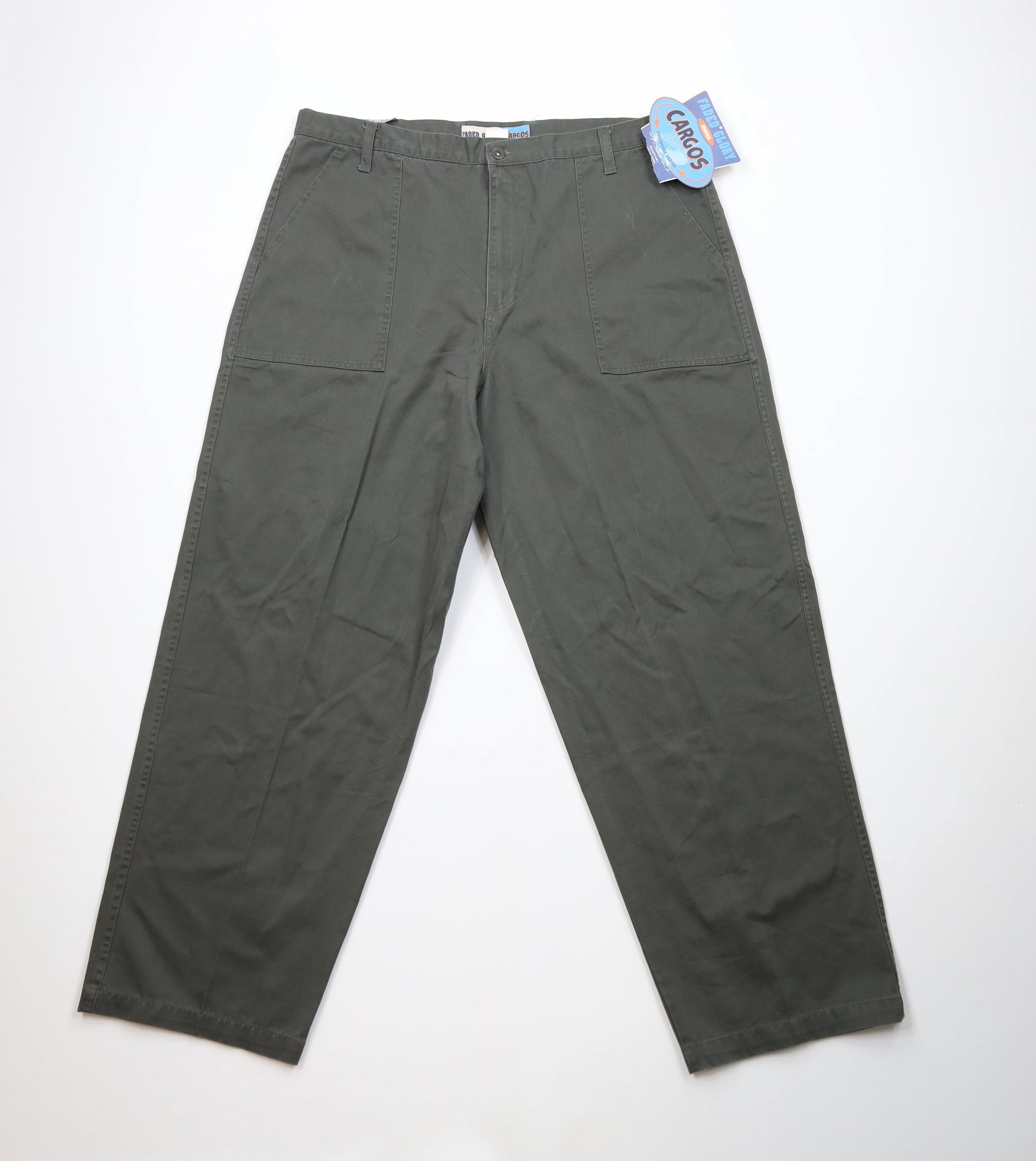 Vintage Deadstock Vintage 90s Y2K Streetwear Wide Leg Cargo Pants Size US 42 / EU 58 - 1 Thumbnail