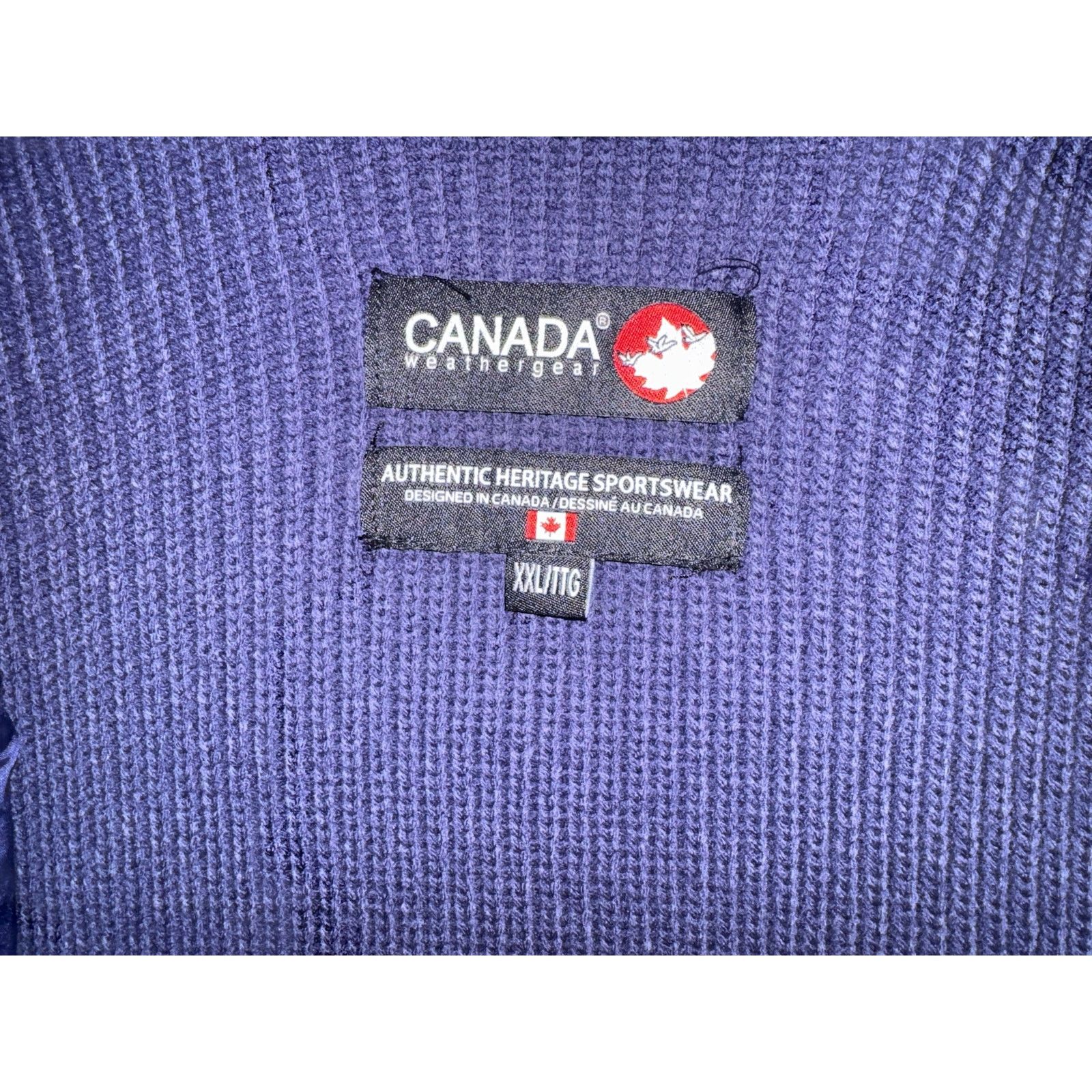 Other Canada Weather Gear men's jacket with sweater sleeves (NAVY Size US XXL / EU 58 / 5 - 4 Thumbnail