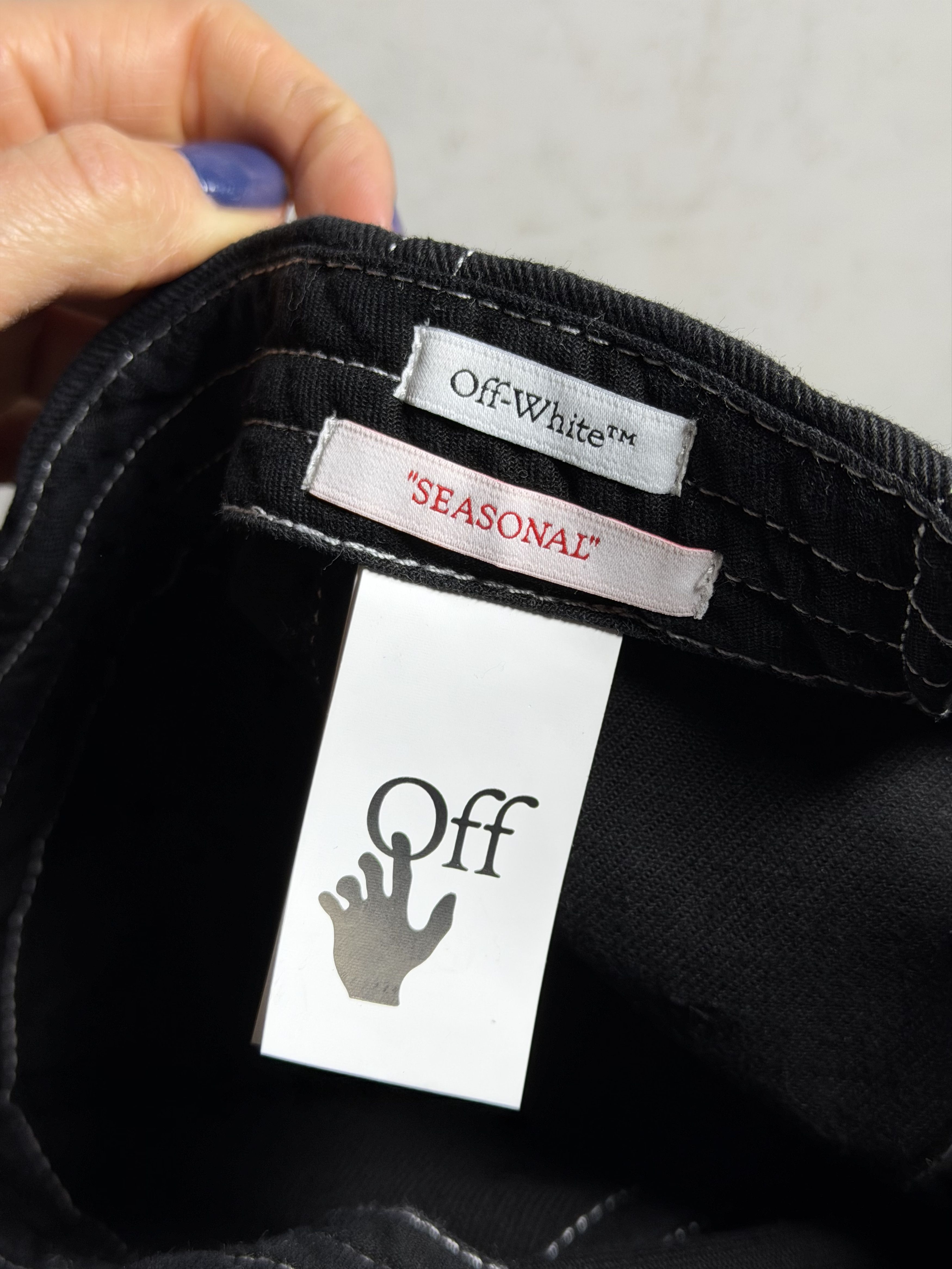 Off-White Off-White Logo-Embroidered Cotton-Gabardine Baseball Cap Size ONE SIZE - 7 Thumbnail