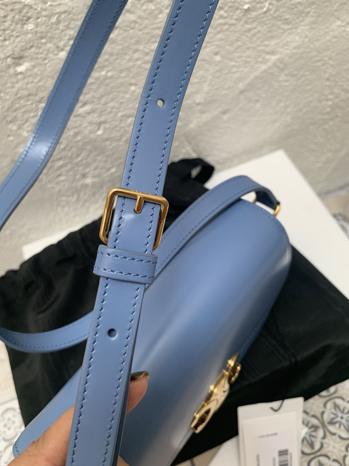 Celine Celine Troimphe Teen Azur BN 3300€ Size ONE SIZE - 11 Thumbnail