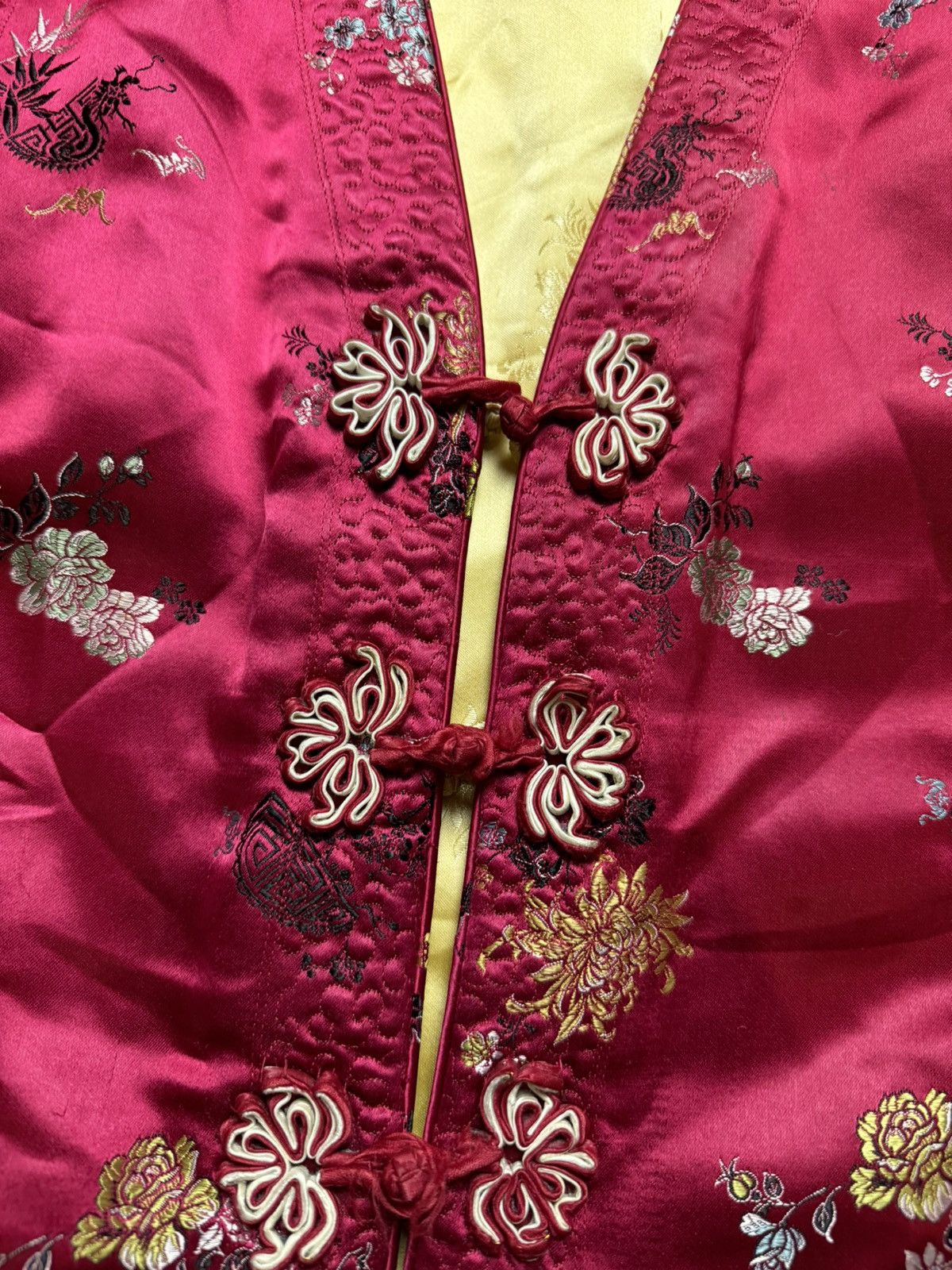 Japanese Brand × Vintage Vintage Reversible Satin Chinese Padded Waistcoat Gilet Vest Size US L / EU 52-54 / 3 - 6 Thumbnail