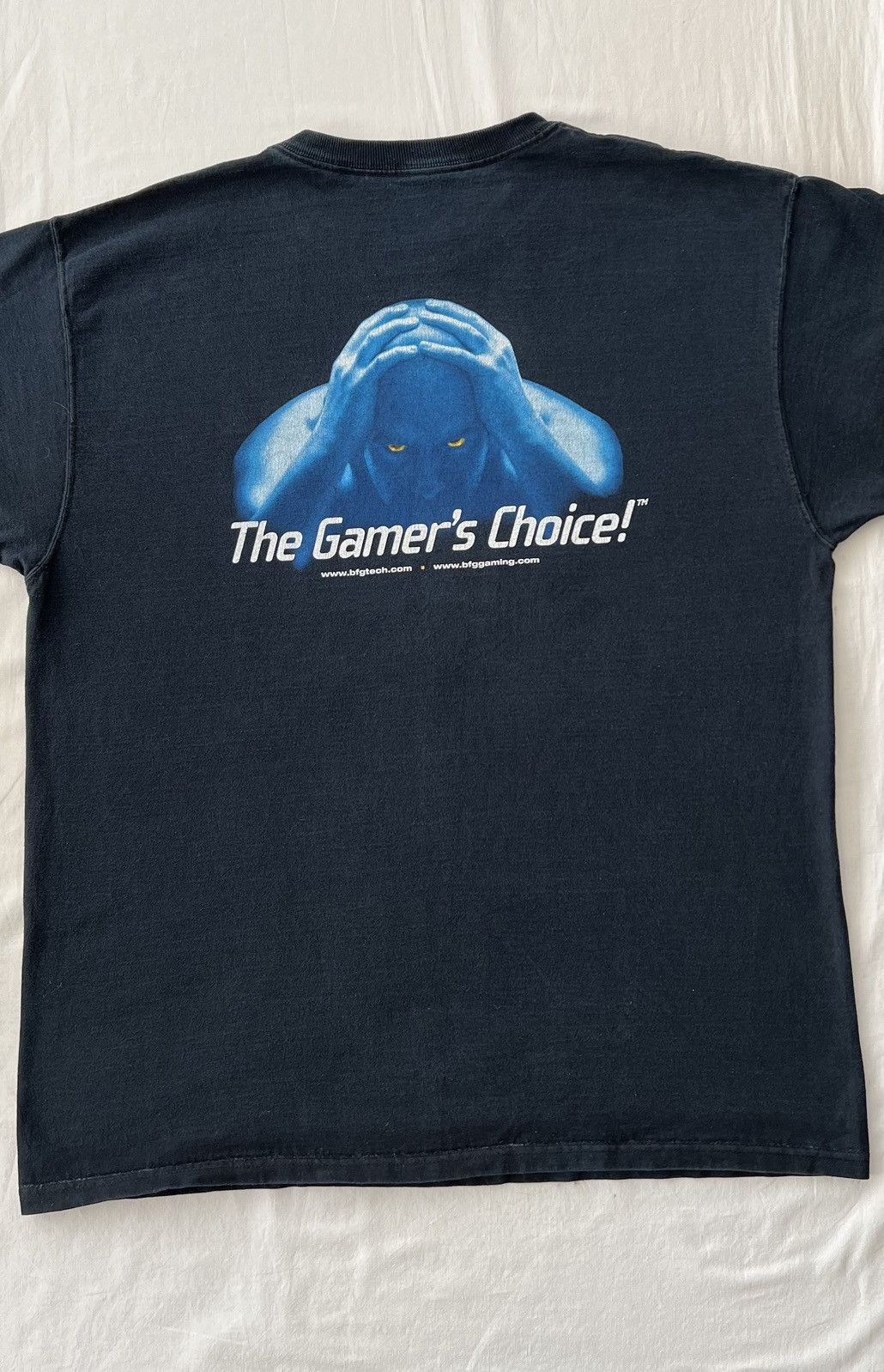 Vintage Vintage 2000s BFG Tech The Gamer's Choice Black T-shirt Size US XL / EU 56 / 4 - 18 Thumbnail