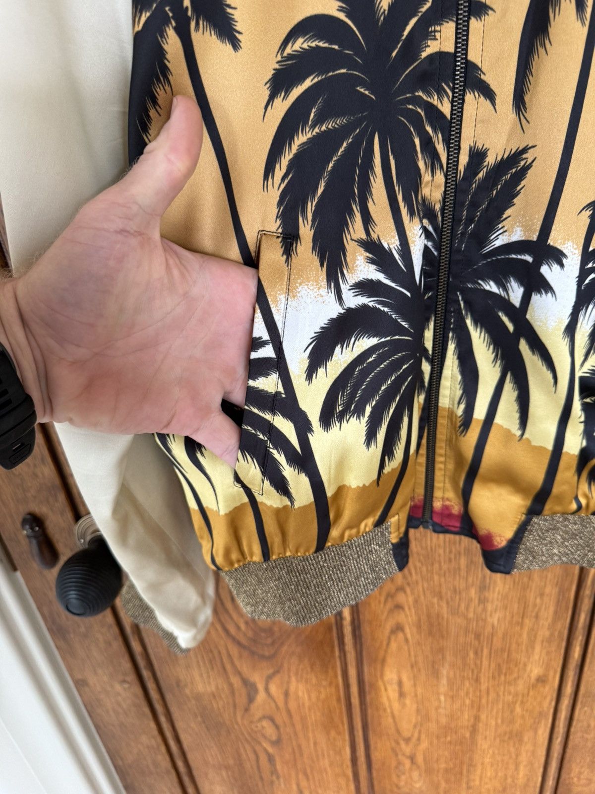 Hedi Slimane × Saint Laurent Paris SS16 Iconic Saint Laurent palm tree runway sequin teddy 42 Size US S / EU 44-46 / 1 - 17 Thumbnail