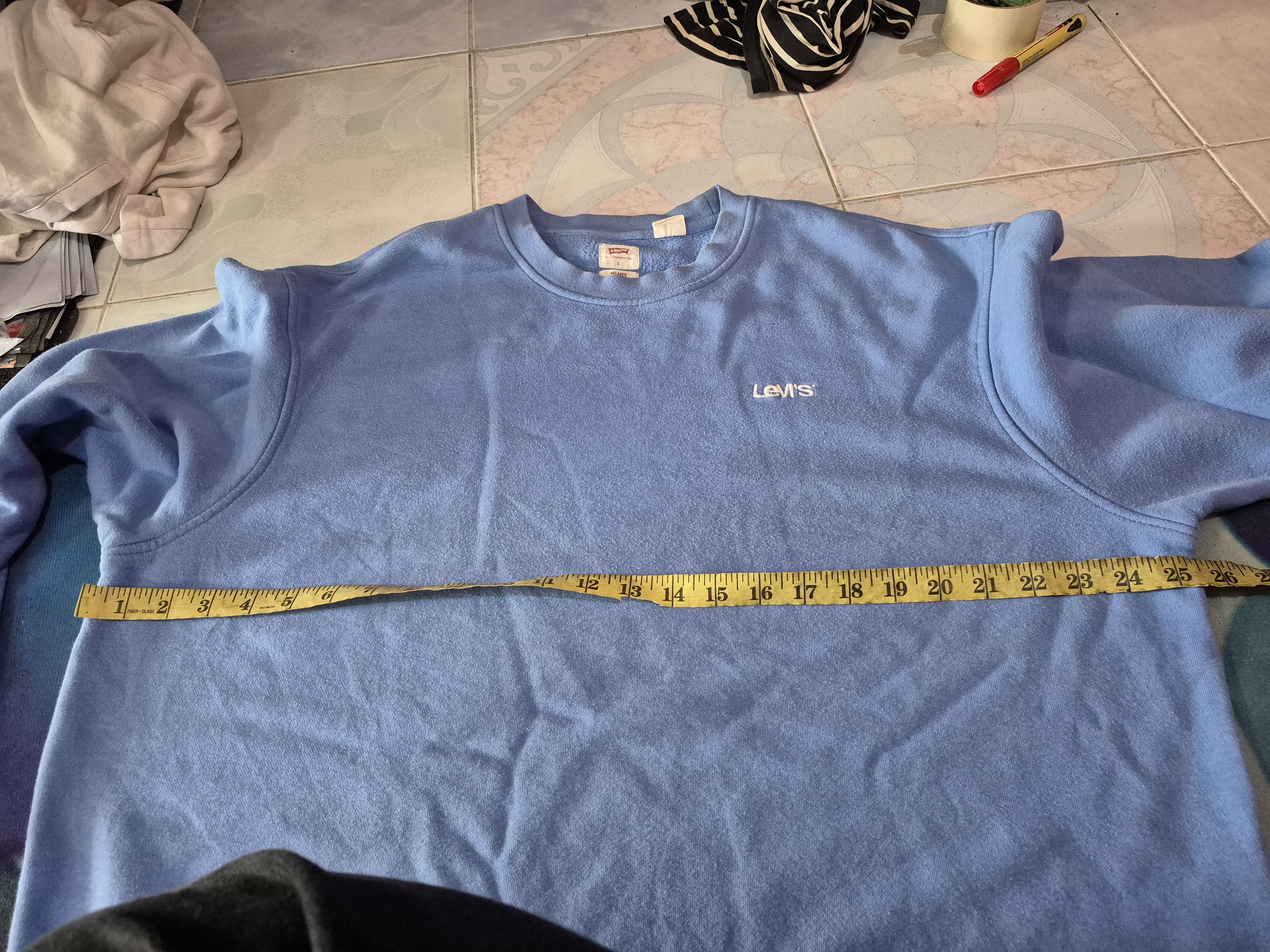 Levi's 🔥 Levis Small Logo Embroided Sweatshirt Size US L / EU 52-54 / 3 - 9 Thumbnail