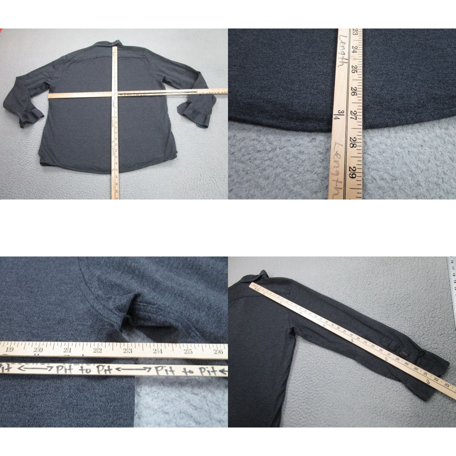 Ted Baker Ted Baker Shirt Mens XL Gray Long Sleeve Button Front Cotton Casual Dressy Size US XXL / EU 58 / 5 - 8 Thumbnail