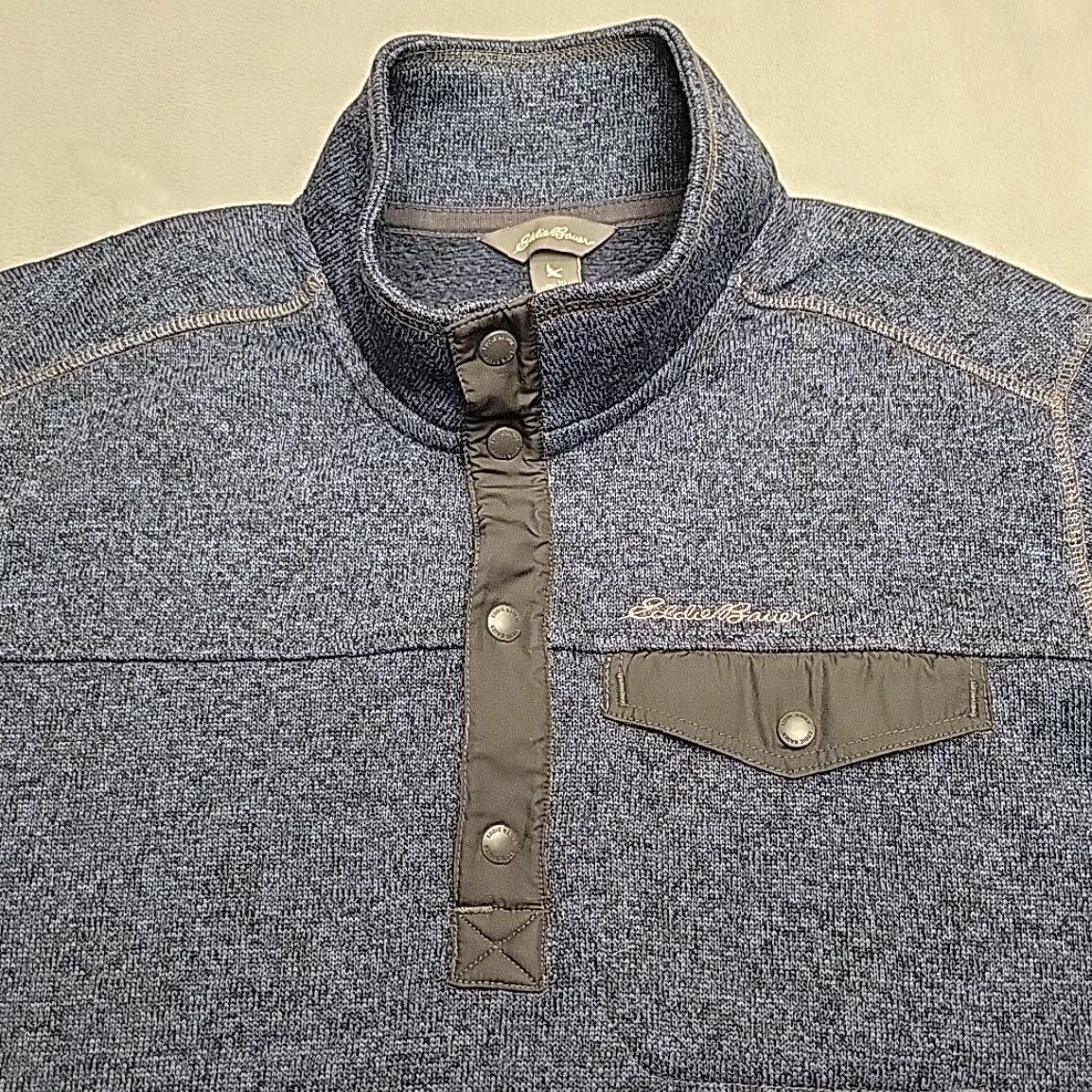 Eddie Bauer Eddie Bauer Sweater Mens XL Blue Quarter Snap T Fleece Pullover Outdoor Casual Size US XL / EU 56 / 4 - 2 Thumbnail
