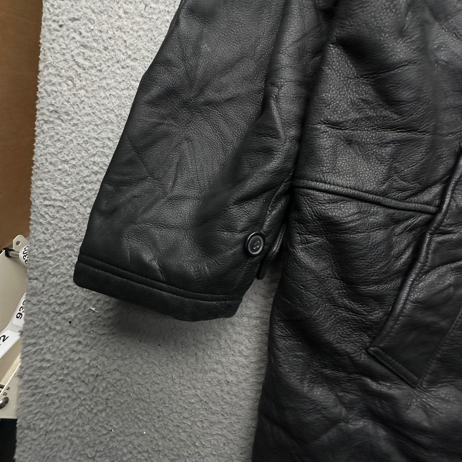 Perry Ellis Perry Ellis Portfolio Leather Jacket Men XL Wool Blend Black Size US XL / EU 56 / 4 - 14 Thumbnail