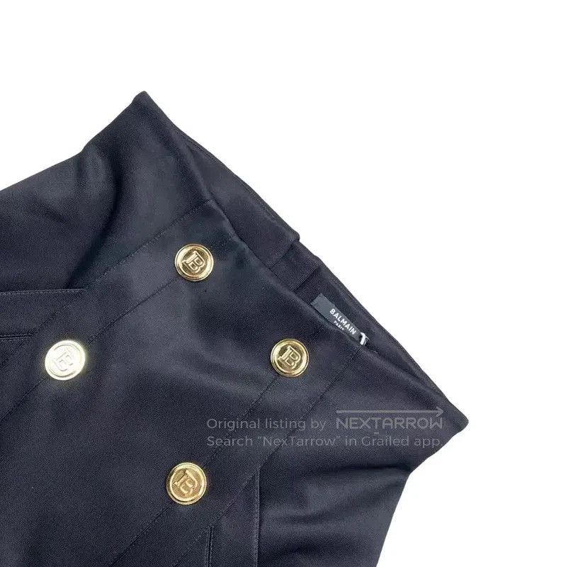 Balmain Balmain Black Polyester Women's Skirt . Size 26" / US 2 / IT 38 - 3 Thumbnail