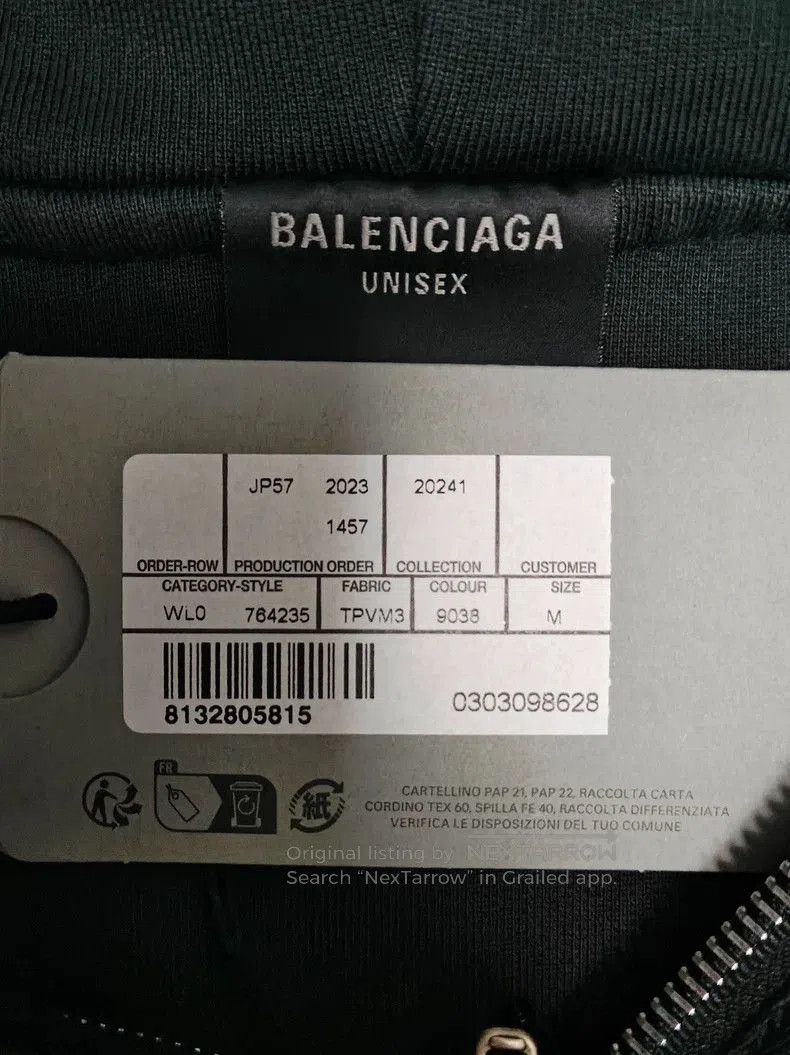 Balenciaga Balenciaga 24FW washed hoodie jacket . Size US M / EU 48-50 / 2 - 5 Thumbnail