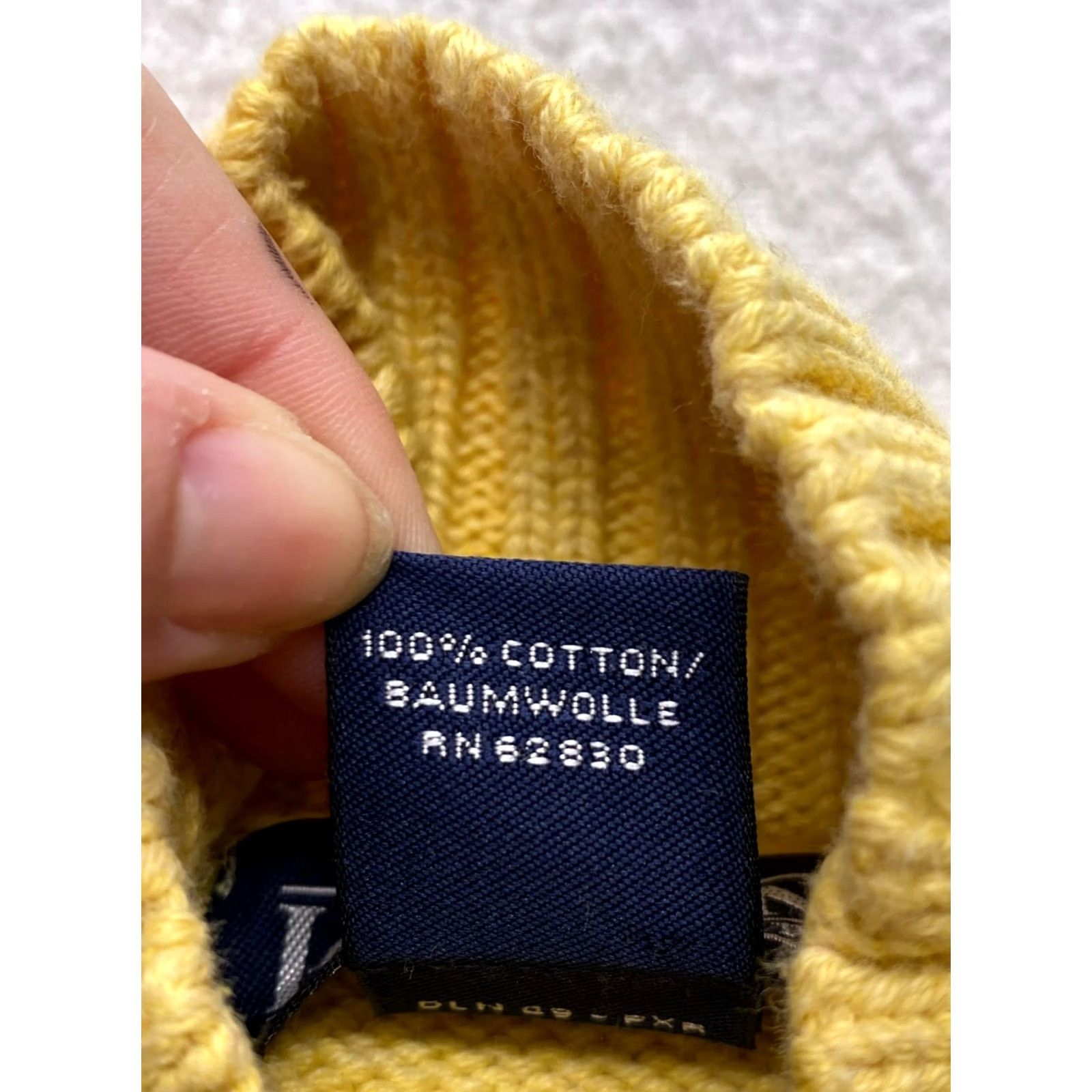 Lands' End VINTAGE Lands End Women’s Turtleneck Sweater Medium Yellow Pullover Cotton Womens Mens? Size M / US 6-8 / IT 42-44 - 6 Thumbnail