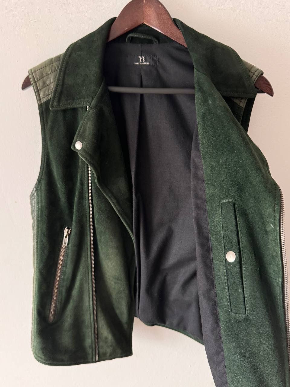 Yohji Yamamoto 🔥🔥 90s Vintage Yohji Yamamoto Suede Vest Size US M / EU 48-50 / 2 - 3 Thumbnail