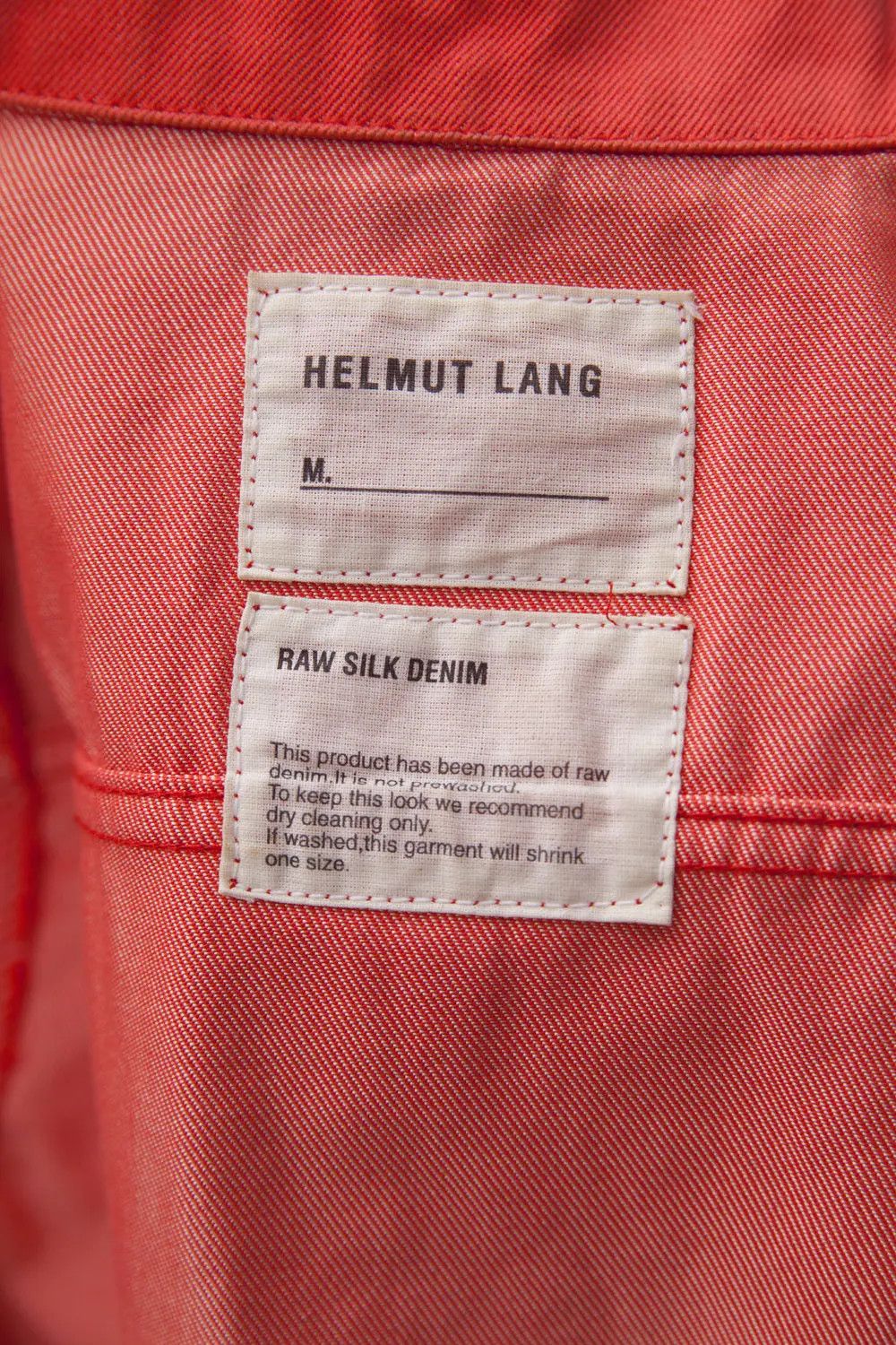 Helmut Lang Vintage early 2000's silk blend denim jacket Size S / US 4 / IT 40 - 5 Thumbnail