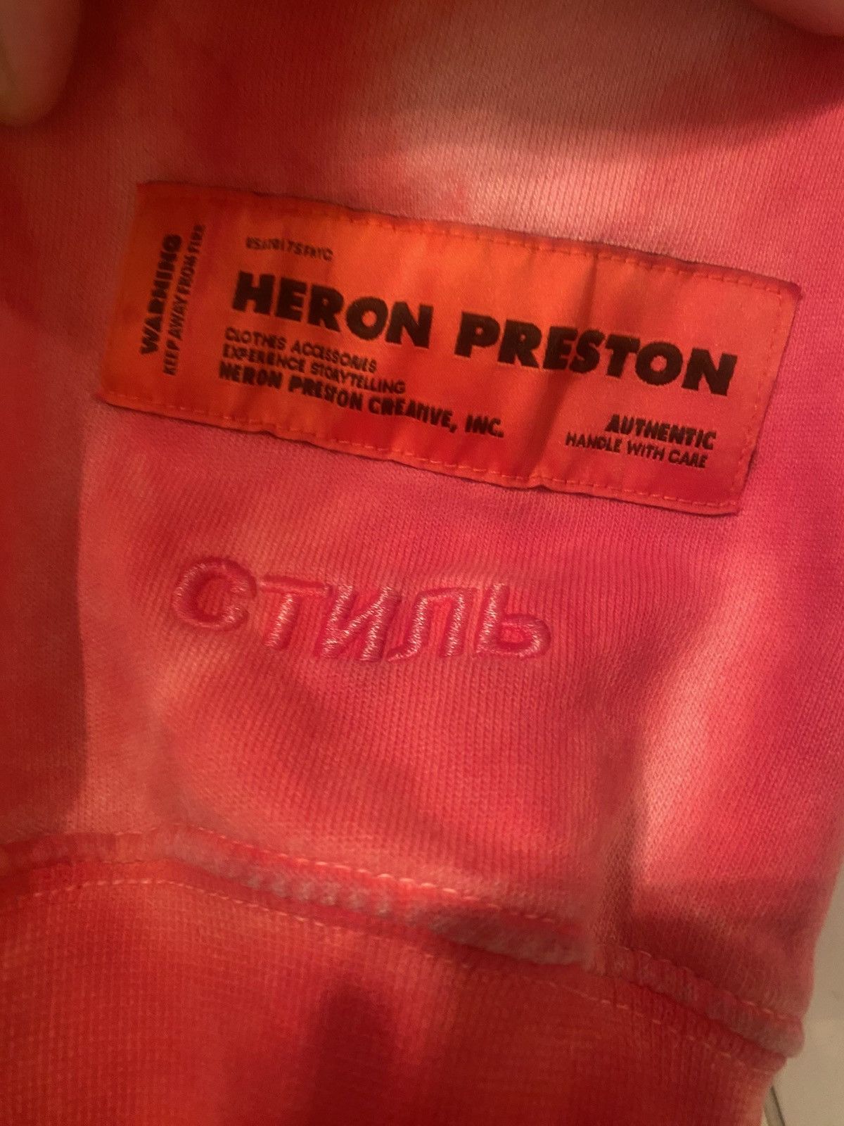 Heron Preston Heron Preston Red Tie-Dye "Heron Colors" Ribs Hoodie Size US L / EU 52-54 / 3 - 3 Thumbnail