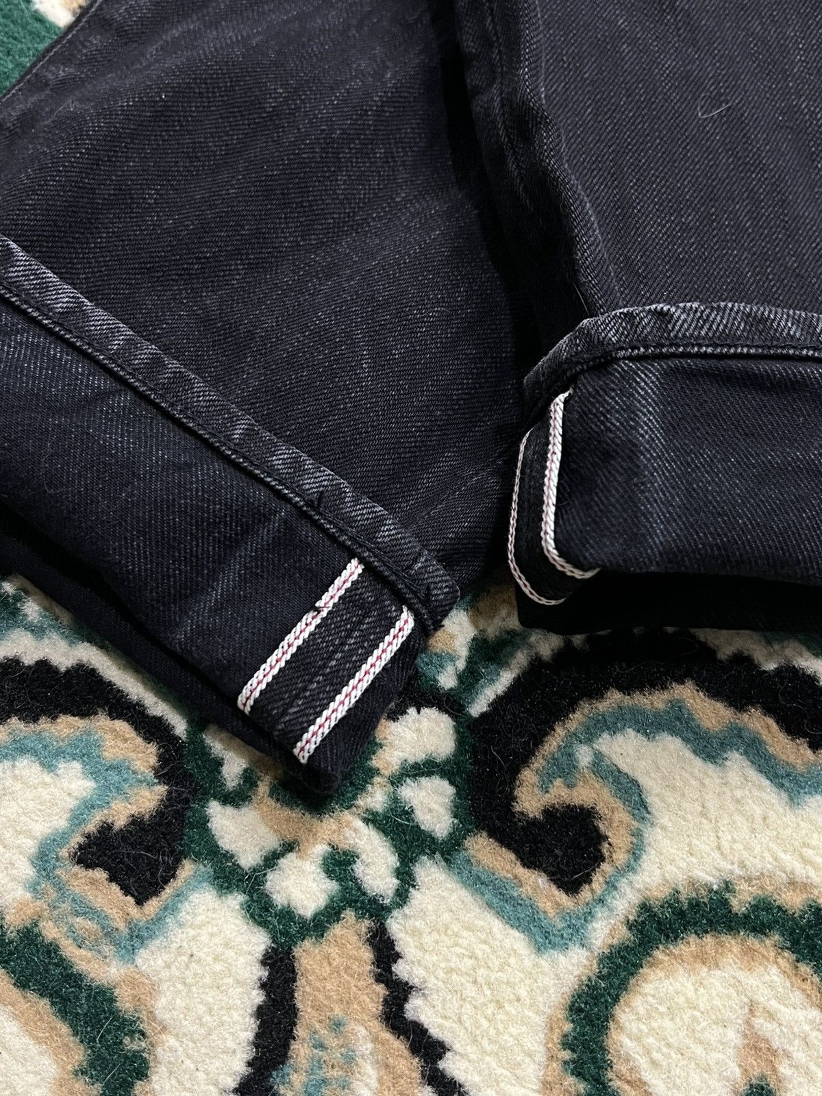 R13 R13 LOW SELVEDGE Black Denim Pants Size US 32 / EU 48 - 9 Thumbnail