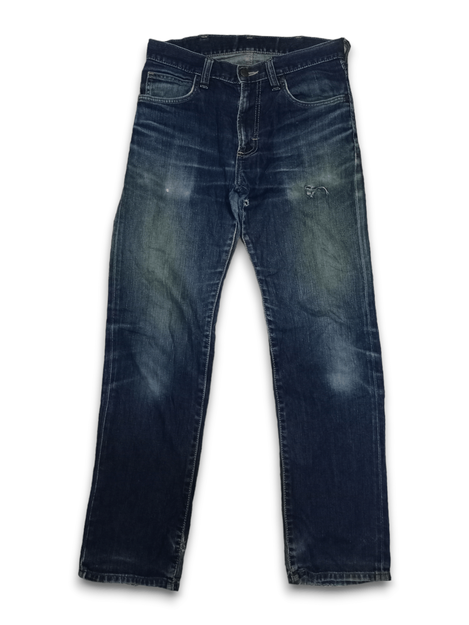 image of Distressed Denim x Wrangler Vintage Wrangler Blue Wash Distressed Jeans, Men's (Size 28)