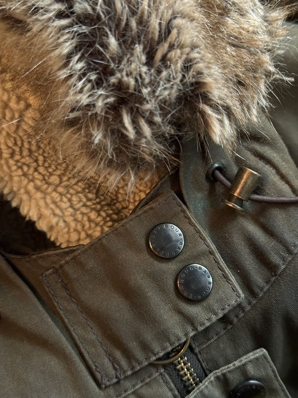 Barbour × Designer Barbour Brighton parka waxed faded jacket Size S / US 4 / IT 40 - 4 Thumbnail