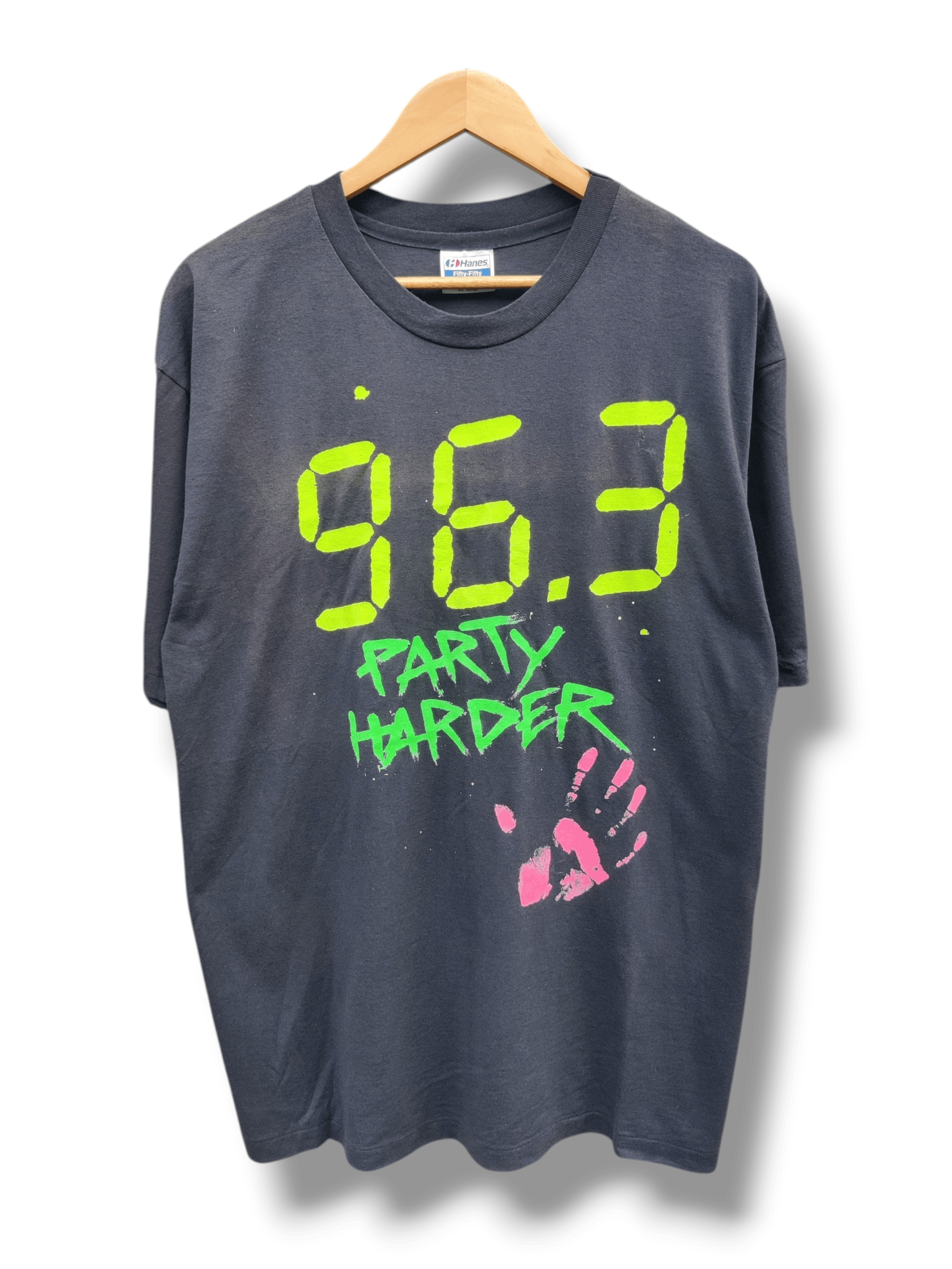 Vintage Vintage 96.3 Party Harder Radio Promo Shirt Size US XL / EU 56 / 4 - 1 Thumbnail