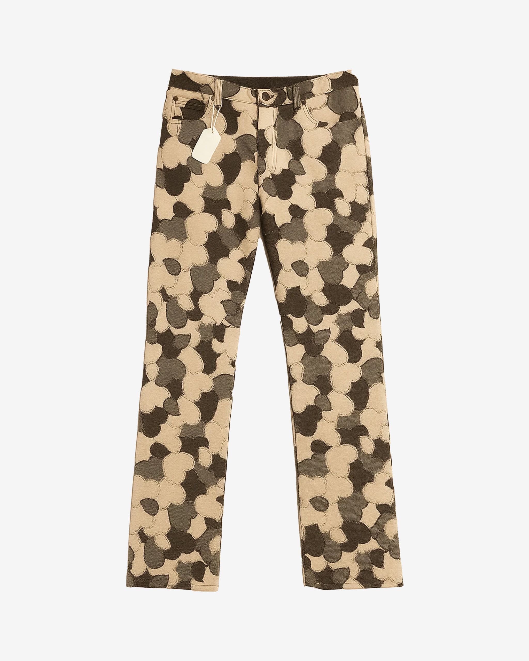 Pre-owned Number N Ine Number (n)ine Patchwork Jeans - Aw03 "touch Me I'm Sick" In Brown