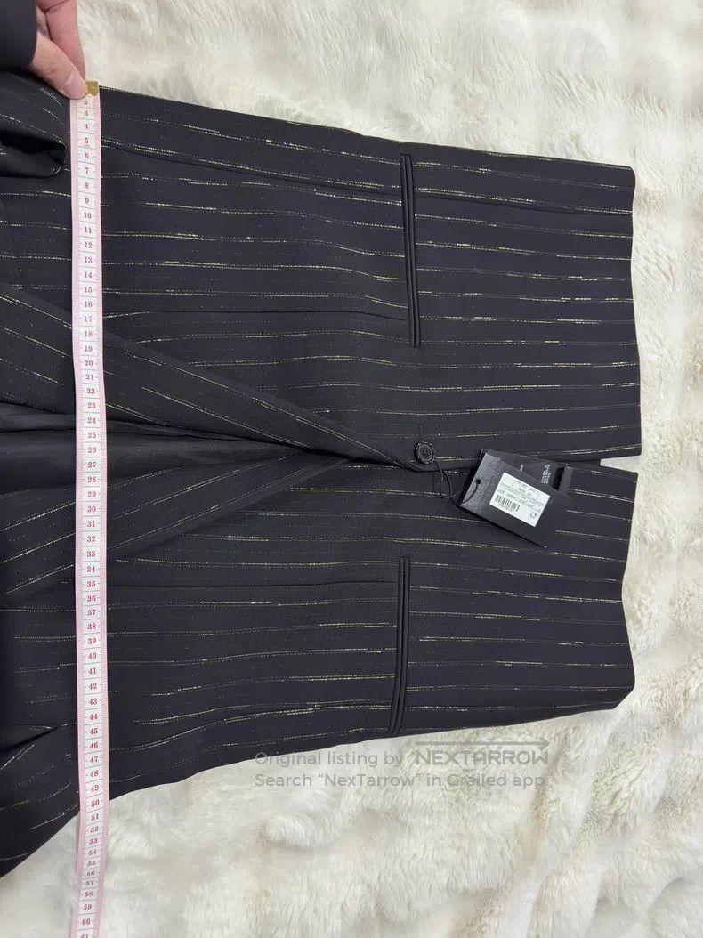 Saint Laurent Paris Saint Laurent Paris Black and Gold Suit Jacket Size US M / EU 48-50 / 2 - 8 Thumbnail