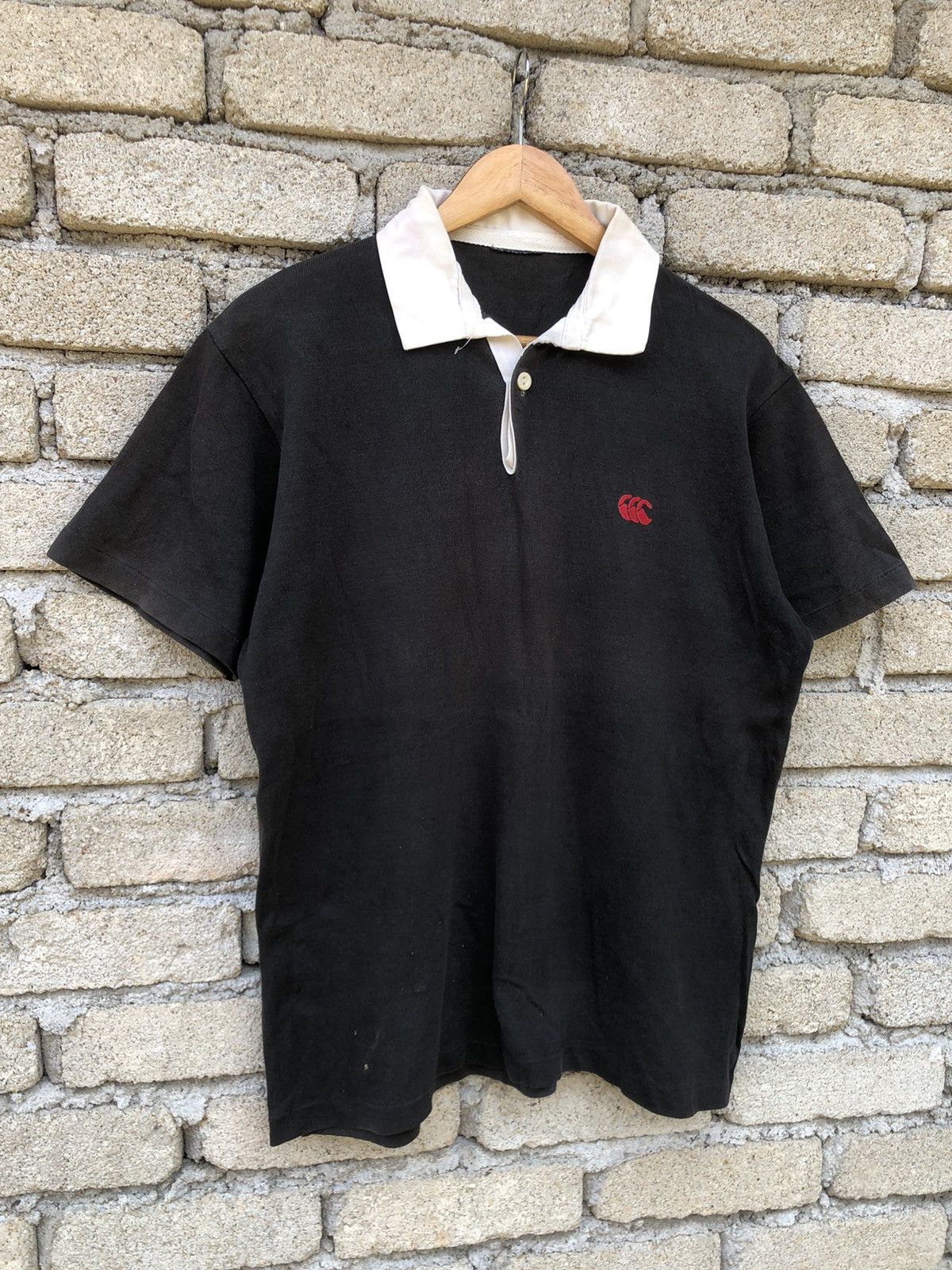 Canterbury of New Zealand Vintage Sunfaded Canterbury Polo Rugby Shirts Size US L / EU 52-54 / 3 - 2 Thumbnail
