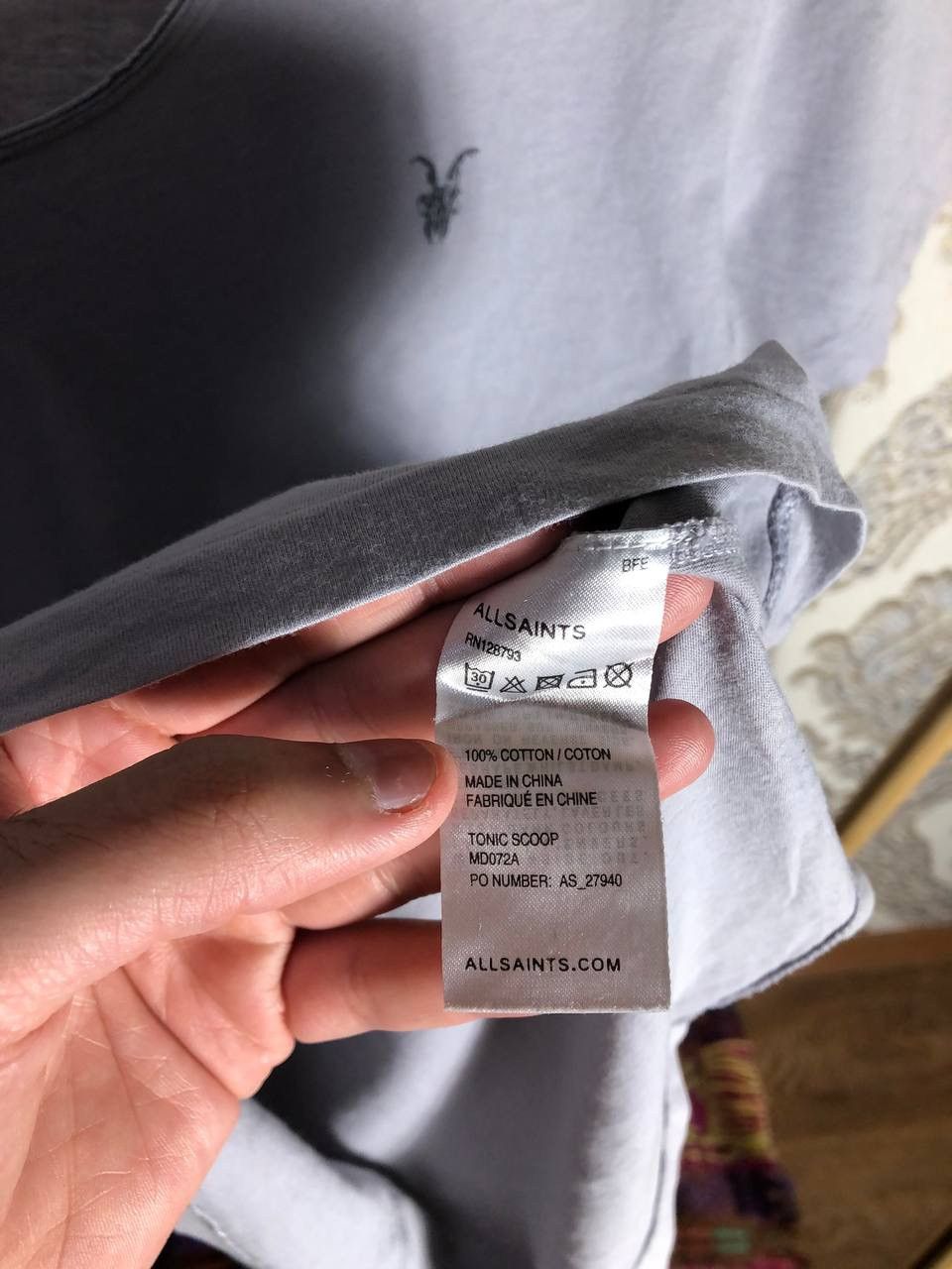 Allsaints × Vintage VERY RARE ALLSAINTS SPITALFIELDS DESIGNER T-SHIRT Y2K 90s Size US S / EU 44-46 / 1 - 4 Thumbnail
