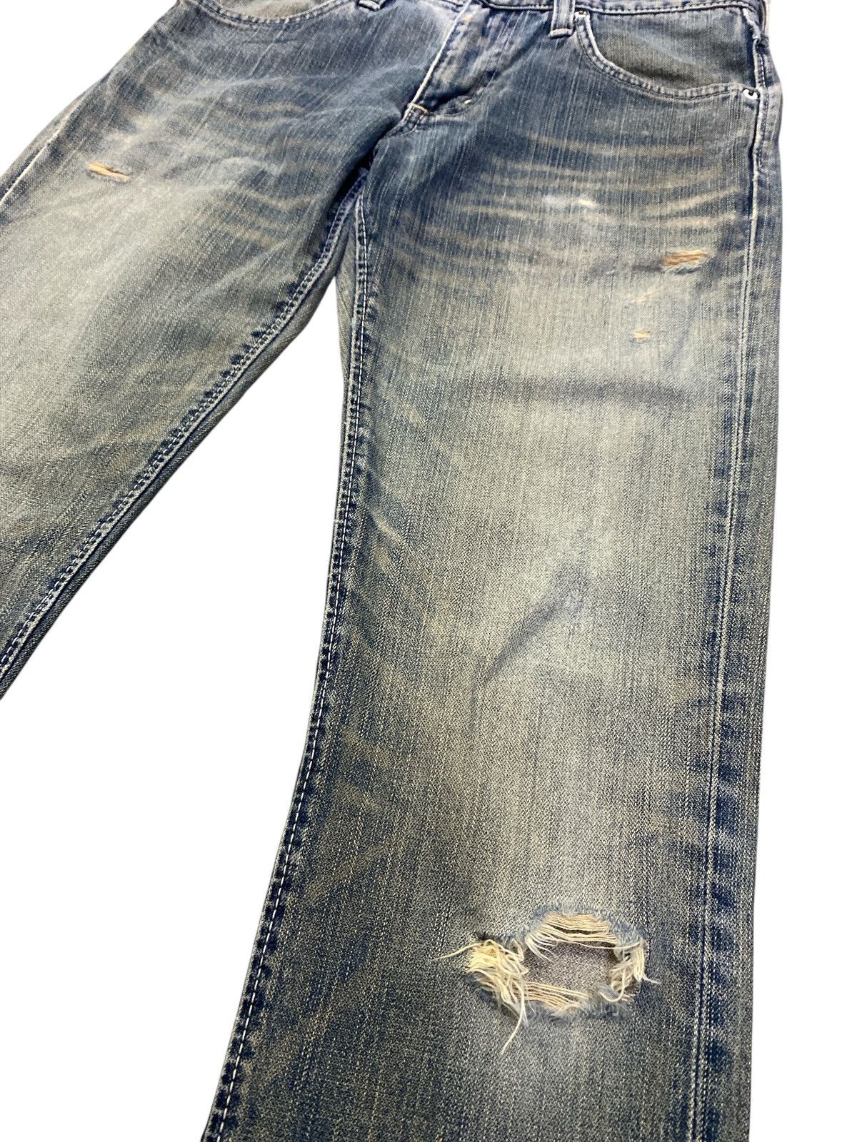 Vintage × Wrangler Vintage Wrangler Faded Distressed Jeans Size US 30 / EU 46 - 5 Thumbnail