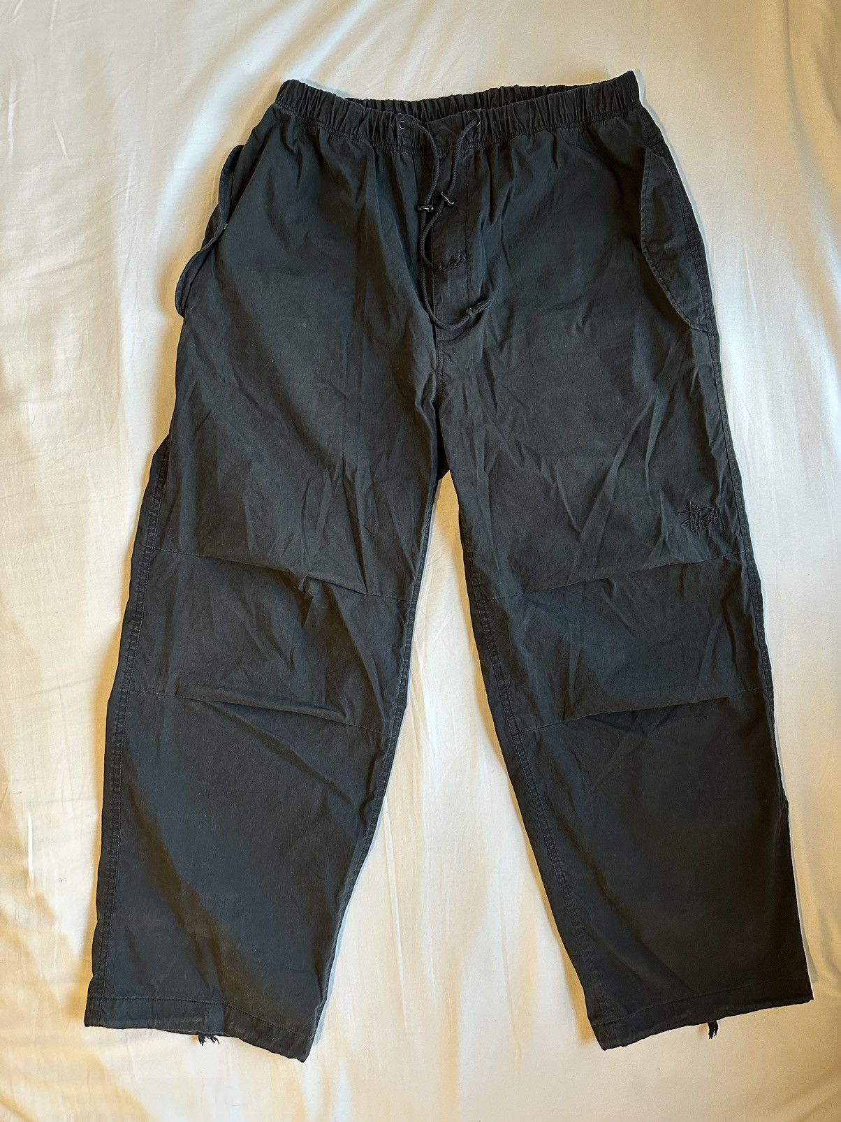 Stussy Stussy Nyco Over Trouser parachute pants black | Grailed